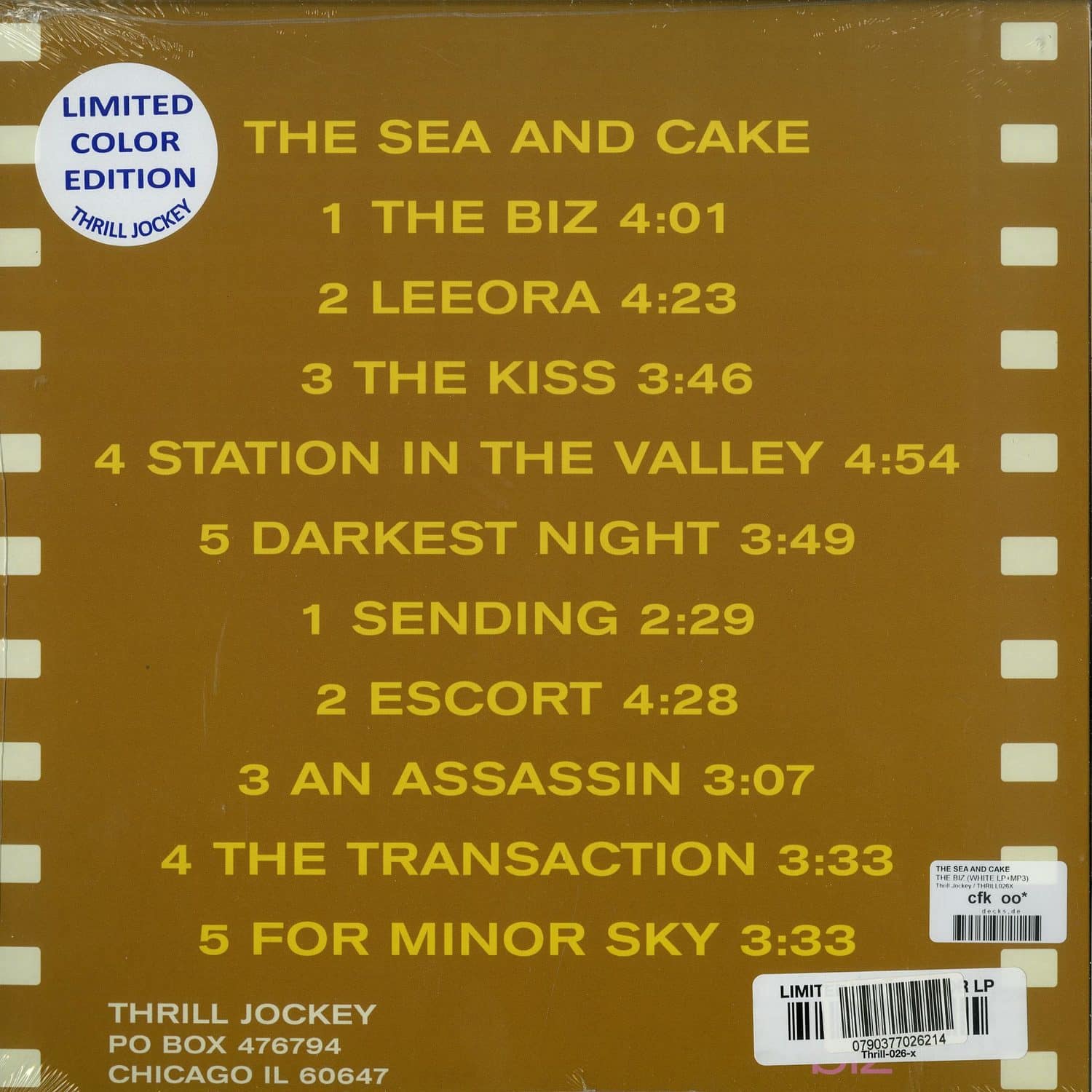 The Sea And Cake - THE BIZ / Thrill Jockey / THRILL026X | Coloured