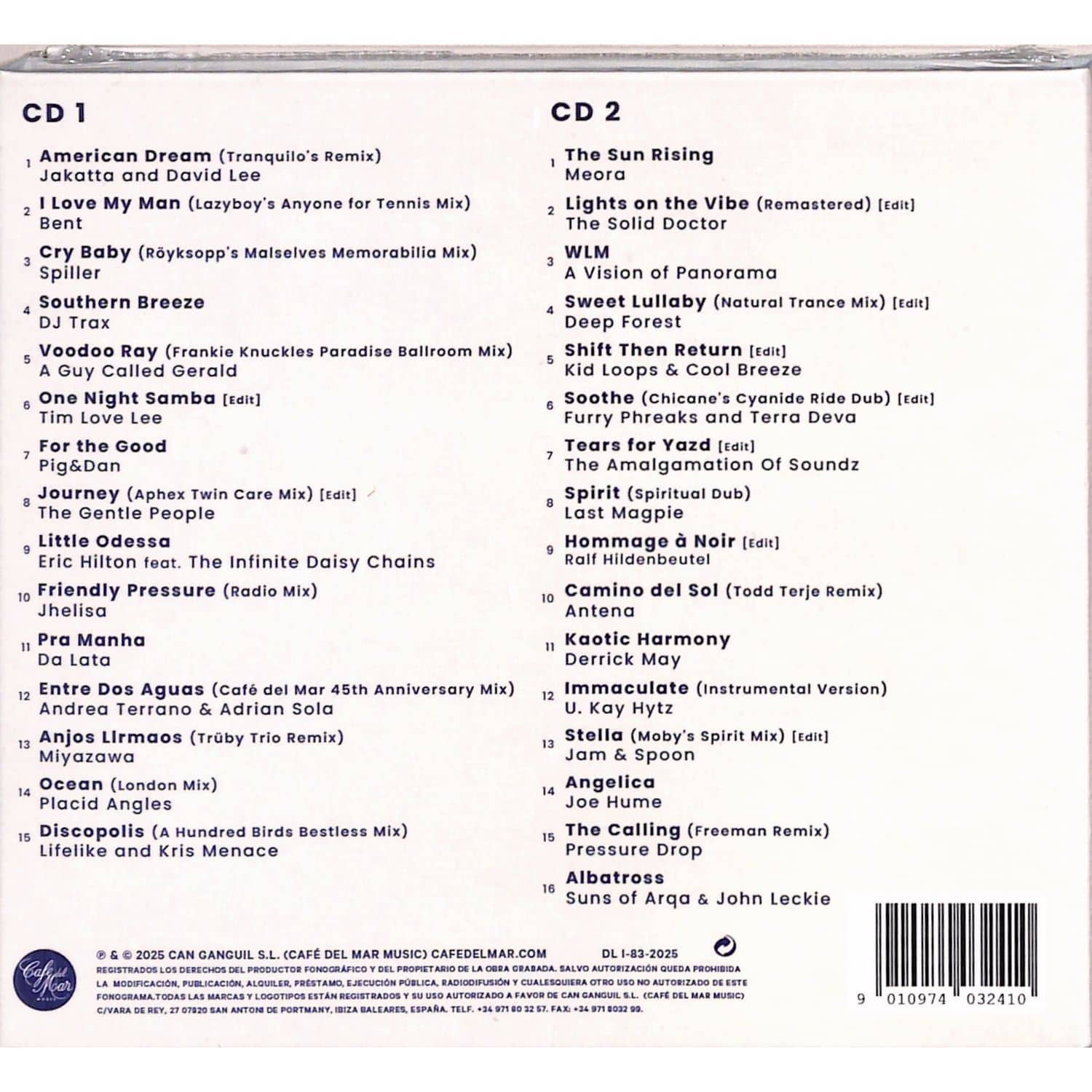 Various Artists - CAFE DEL MAR 45TH ANNIVERSARY / Cafe Del Mar