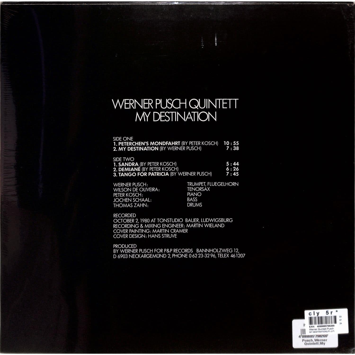 Werner Quintett Pusch - MY DESTINATION / Recordjet / 2979826REJ