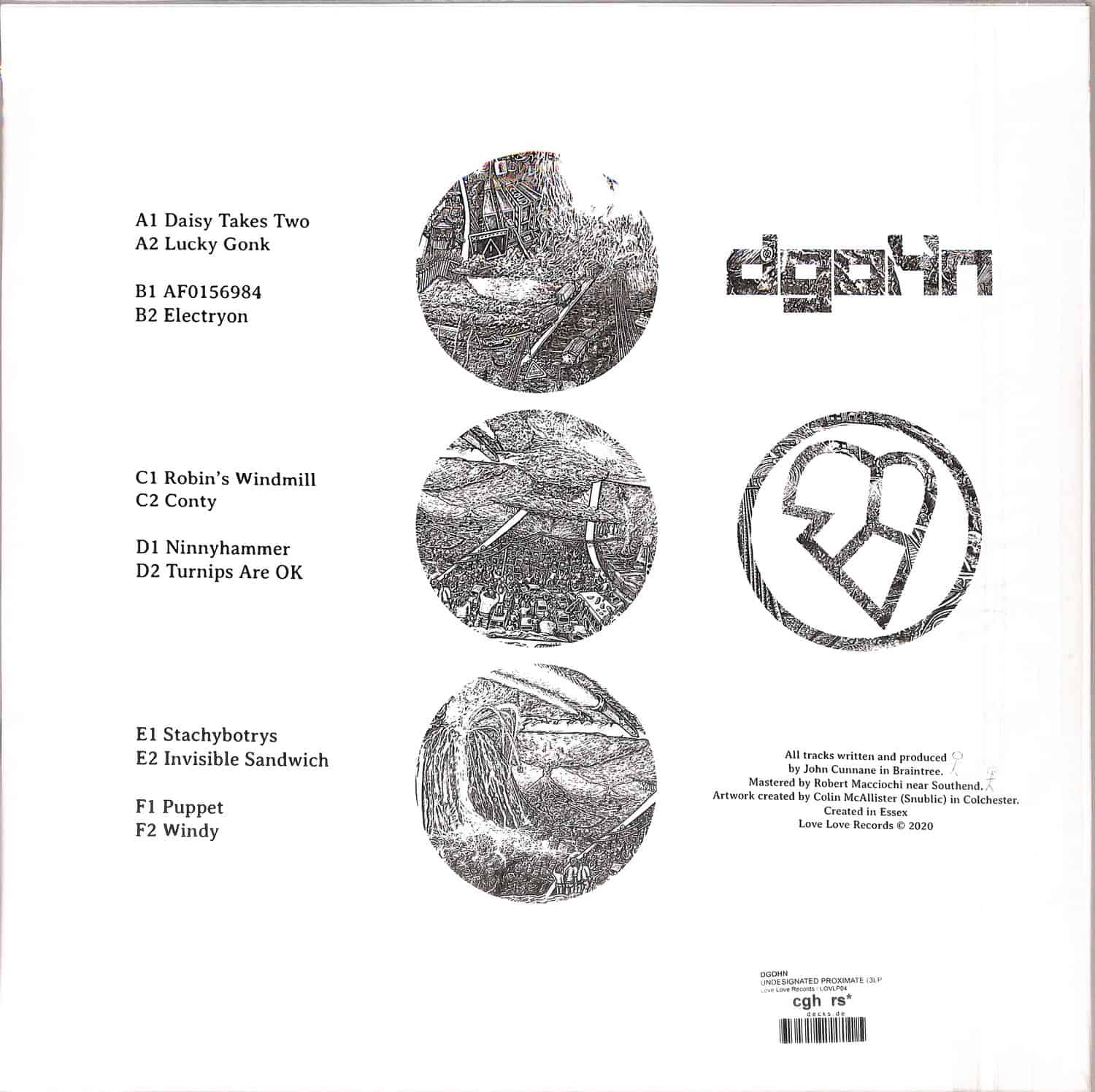 英12” Dgohn Undesignated Proximate (12” x 3) LOVLP04 Love Love /00540 Undesignated Proximate | dgoHn