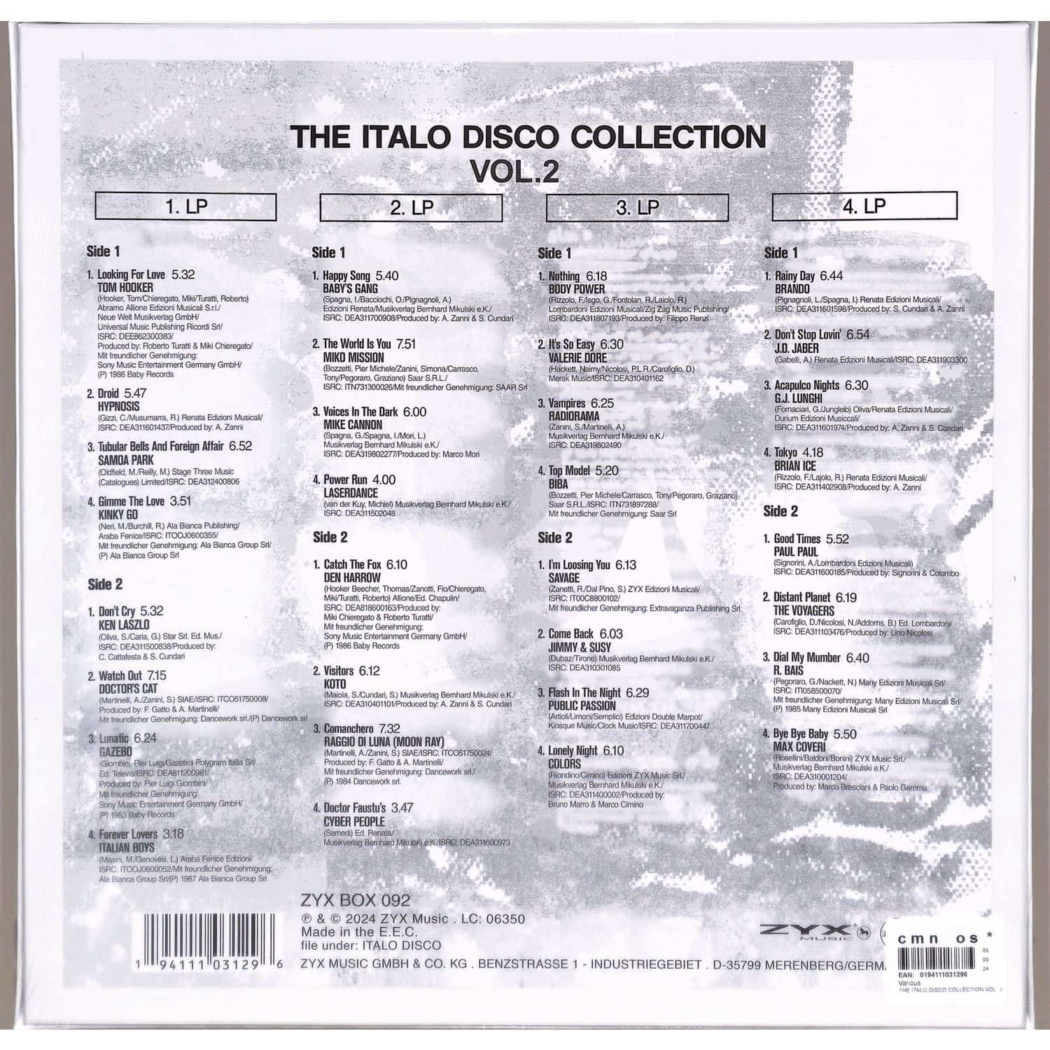Various - THE ITALO DISCO COLLECTION VOL. 2