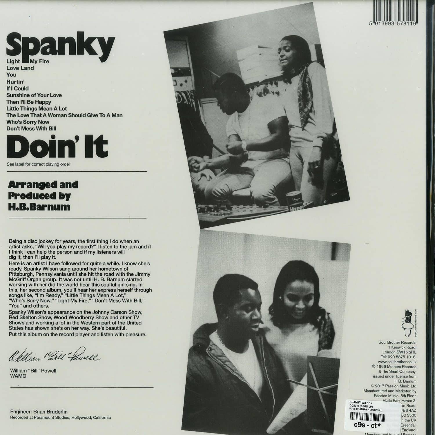 Spanky Wilson - DOIN IT