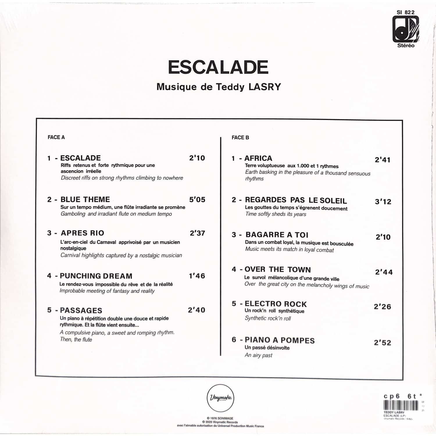 Teddy Lasry - ESCALADE