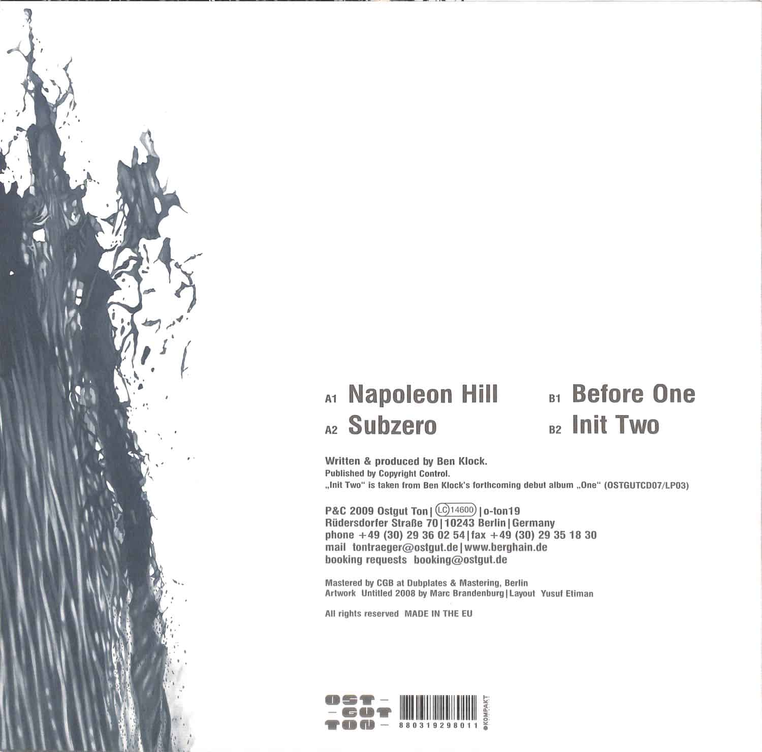 洋楽 Ben Klock - Before One EP maxresdefault.jpg