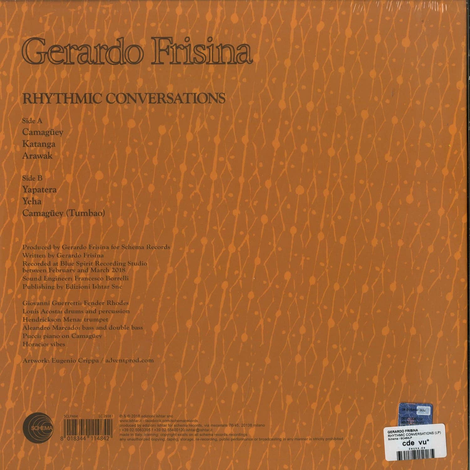 洋楽 2LP GERARDO FRISINA - Hi Note / Schema GERARDO FRISINA