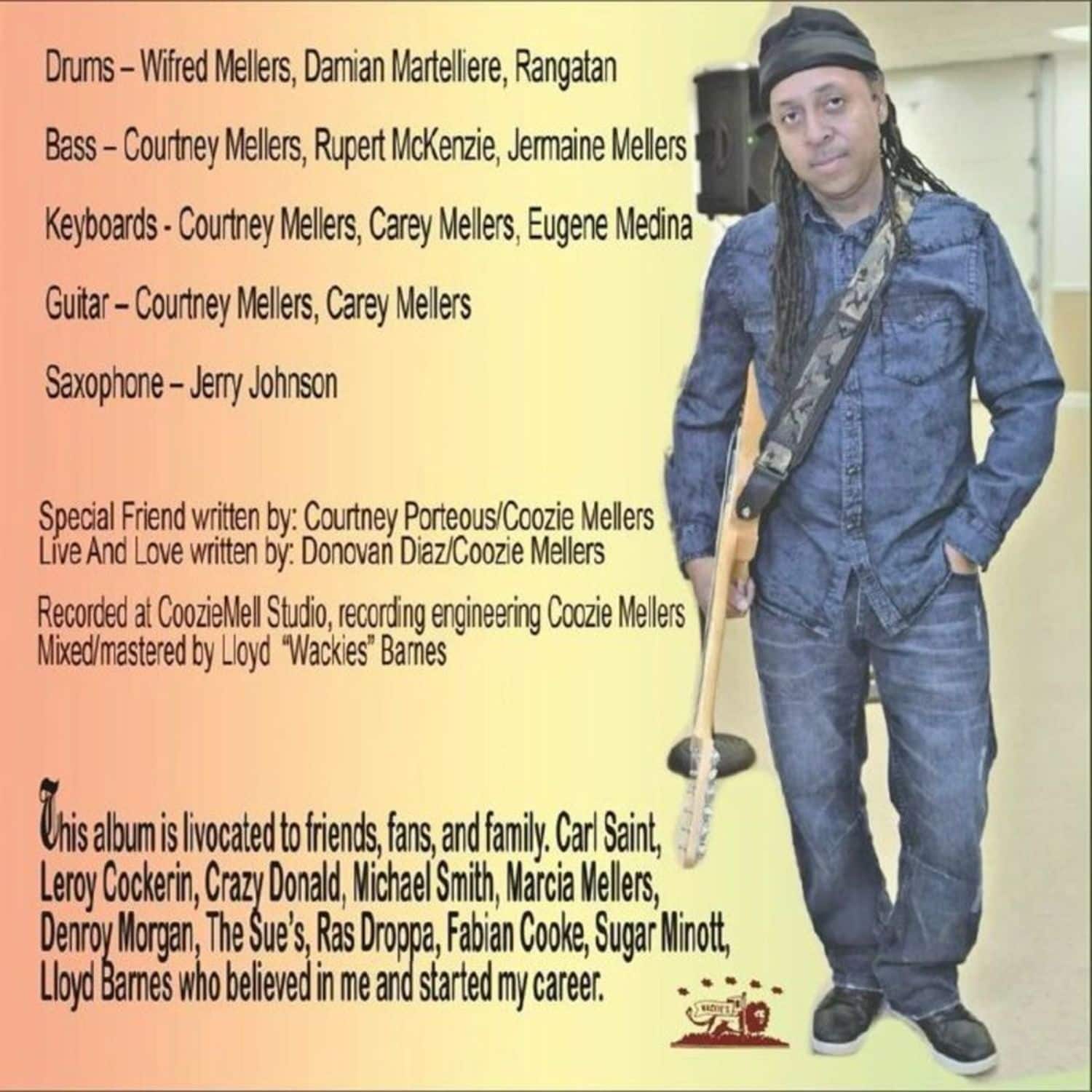 米LP Coozie Mellers Live &amp; Love WACKIE1020 Wackies/Digikiller/D /00230 Coozie Mellers - Live & Love | Wackies Music (WACKIE 1020)