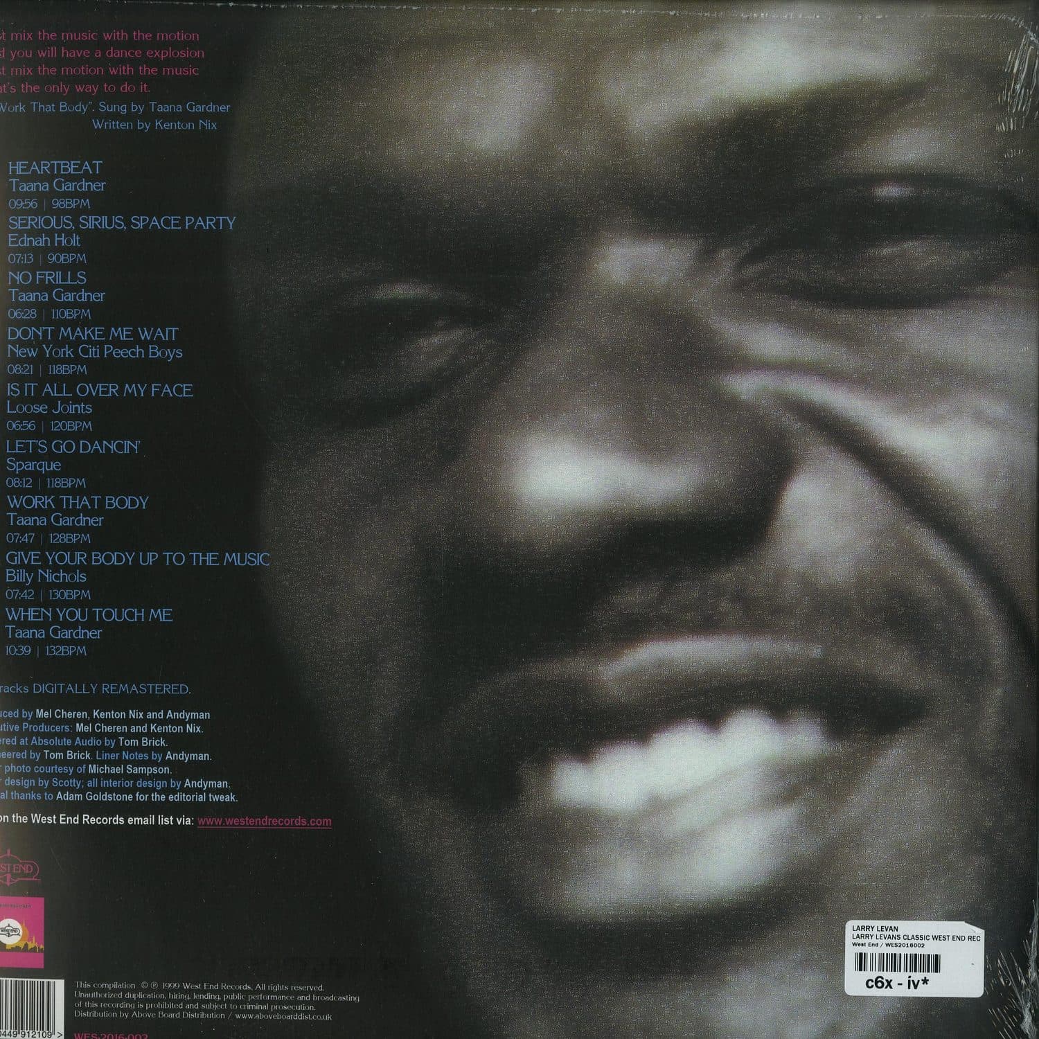 Larry Levan 12inch 激レア X Medley, Vol.5 THE FINAL NIGHTS OF PARADISE Part 5 Side A * Larry Levan * Garage