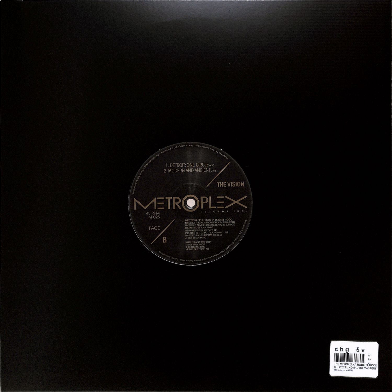 The Vision (Robert Hood) Spectral Nomad (Reissue, Remastered) The Vision (Robert Hood) Spectral Nomad (Reissue, Remastered)