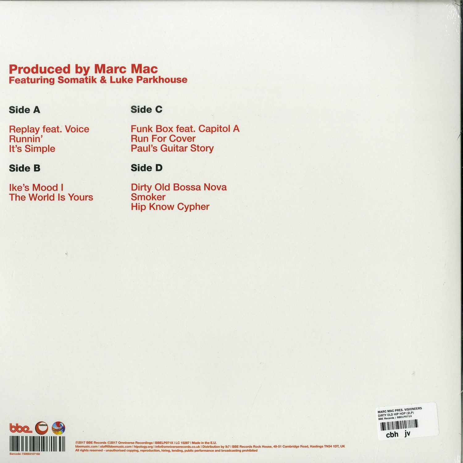 Marc Mac pres. Visioneers - DIRTY OLD HIP HOP