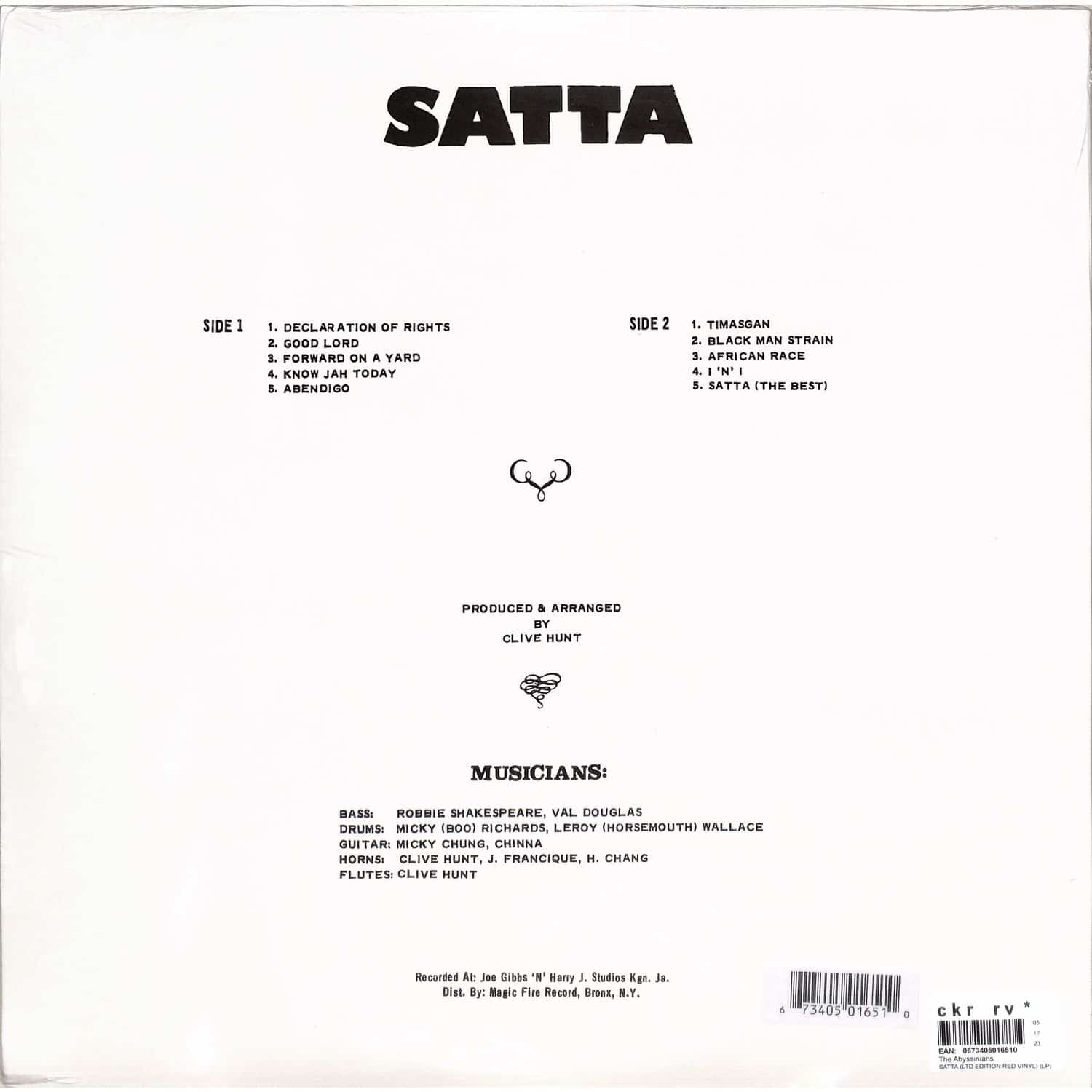 The Abyssinians - SATTA