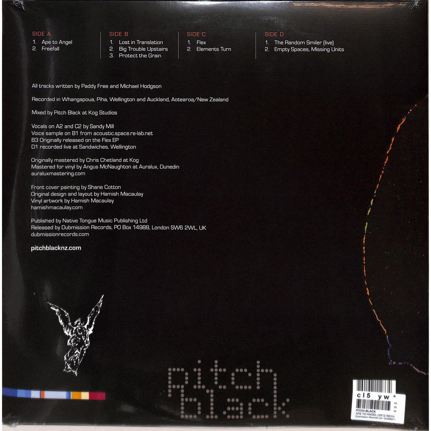 欧2LP Pitch Black Ape To Angel (2LP) DUBM011 Dubmission /00520 Pitch Black – Ape To Angel – 2 x Vinyl (LP, Album + 3 more