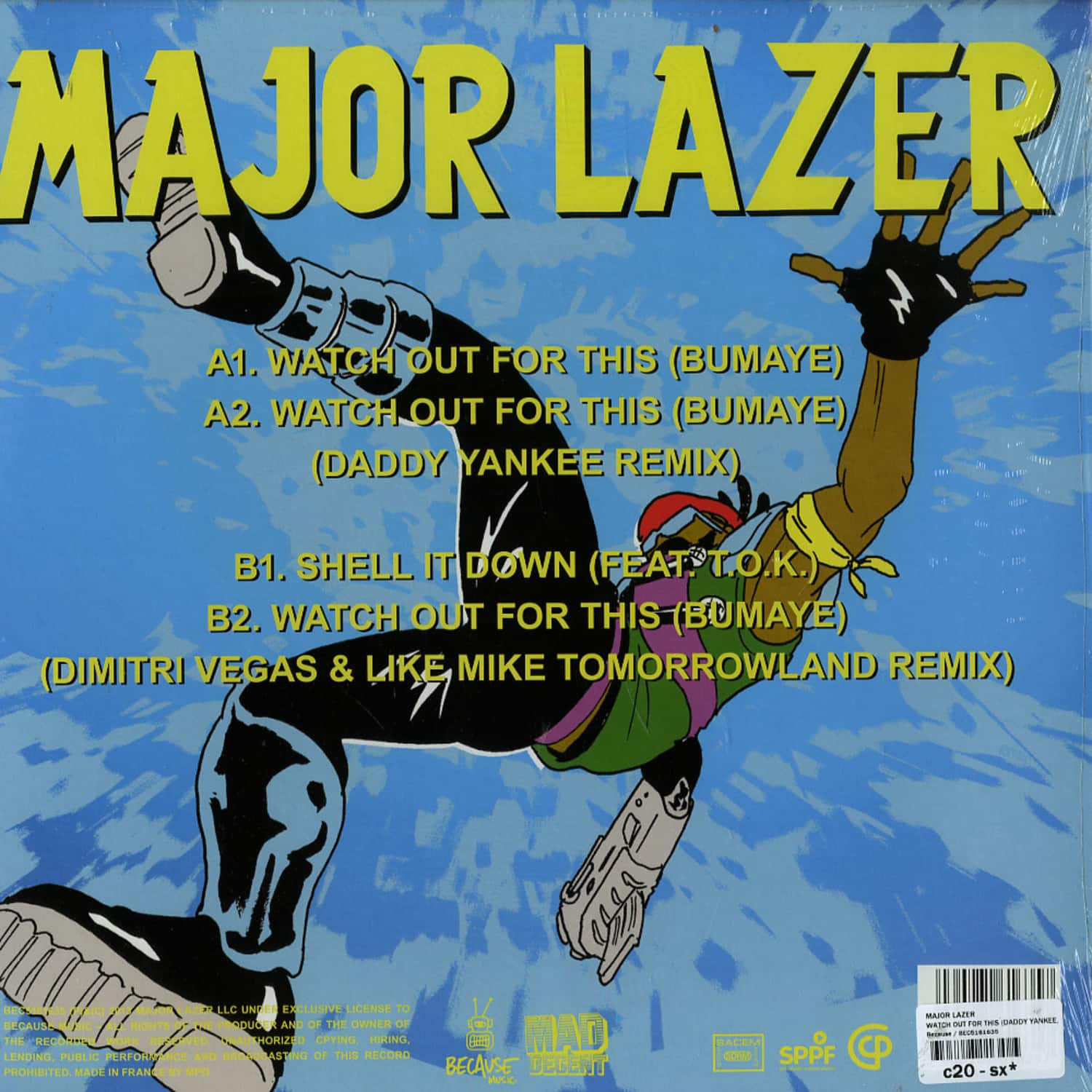 MAJOR LAZER WATCH OUT FOR THIS レコード Major Lazer - Watch Out For This (Bumaye)(feat. Busy Signal