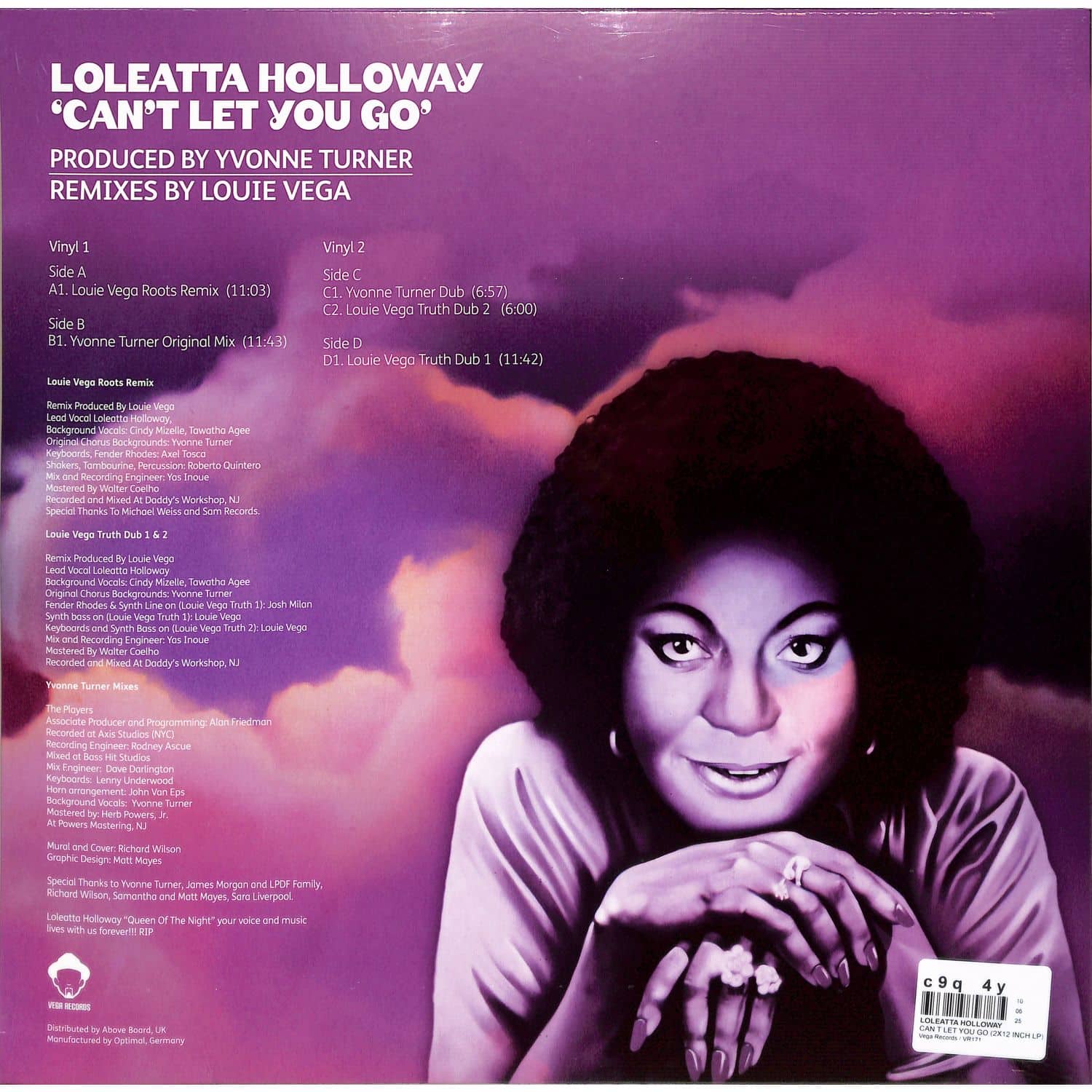 Loleatta Holloway - CAN T LET YOU GO / Vega Records / VR171 | 2x12 