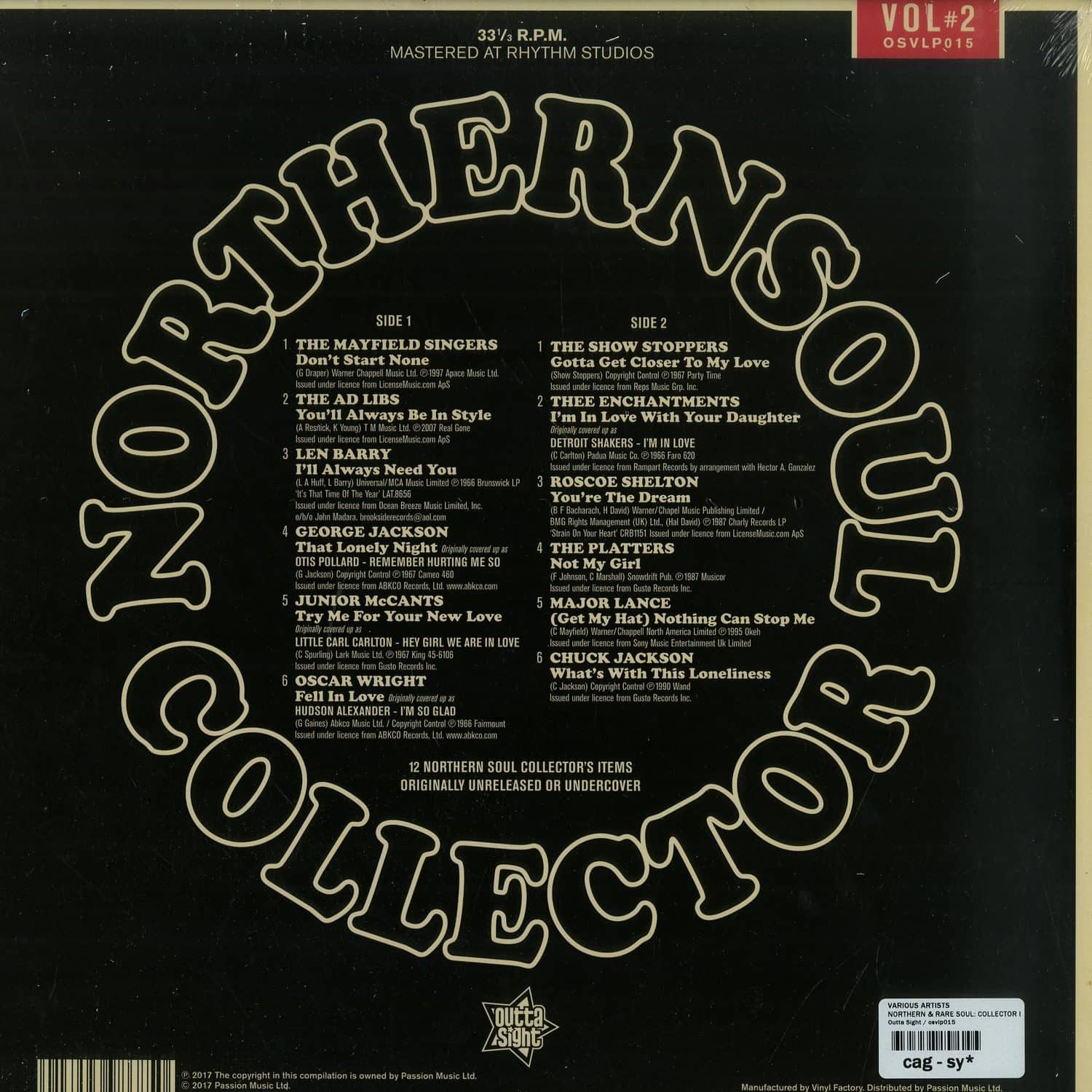 Various ‎Northern & Rare Soul Collector Various Artists - NORTHERN & RARE SOUL: COLLECTOR II