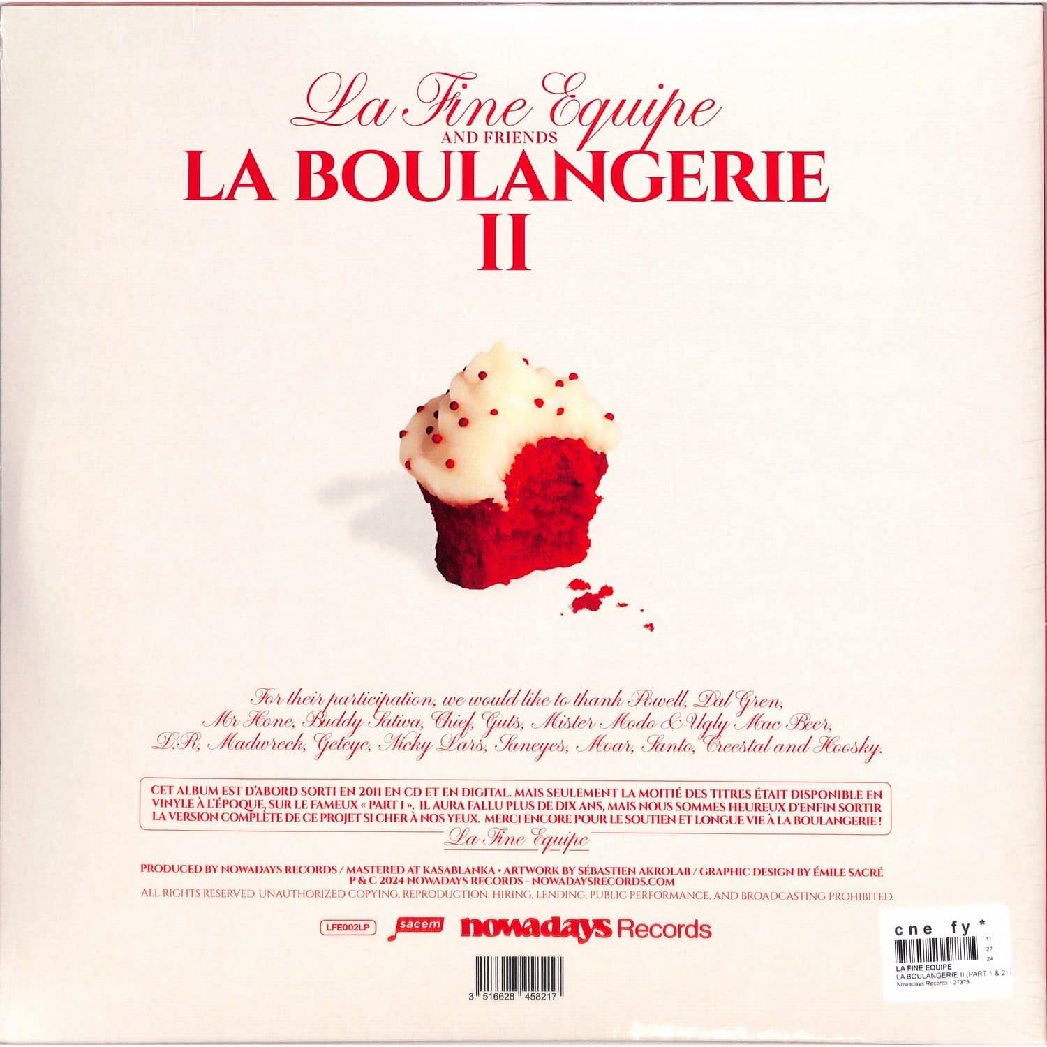 【中古】 La Fine Equipe / La Boulangerie 2 La Fine Equipe – La Boulangerie 2 – CD (Album), 2011