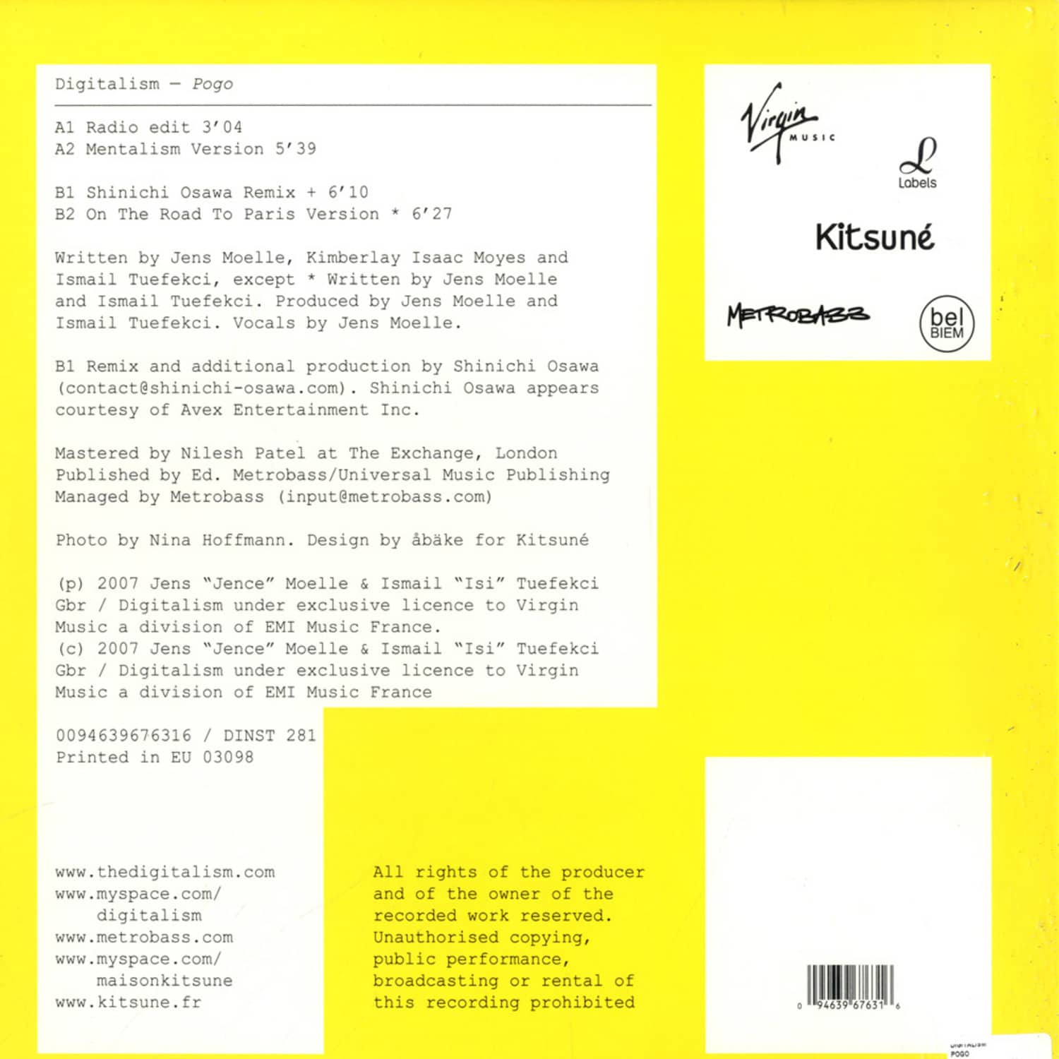 Digitalism Pogo レコード Pogo | Digitalism