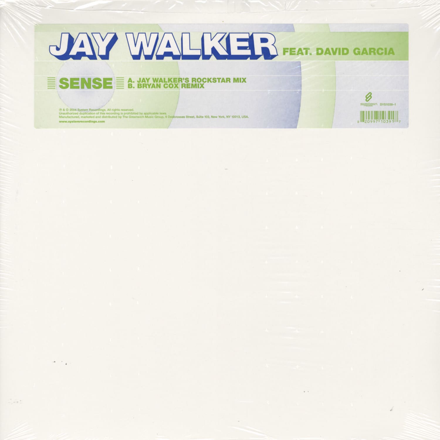 Jay Walker Feat David Garcia - SENSE