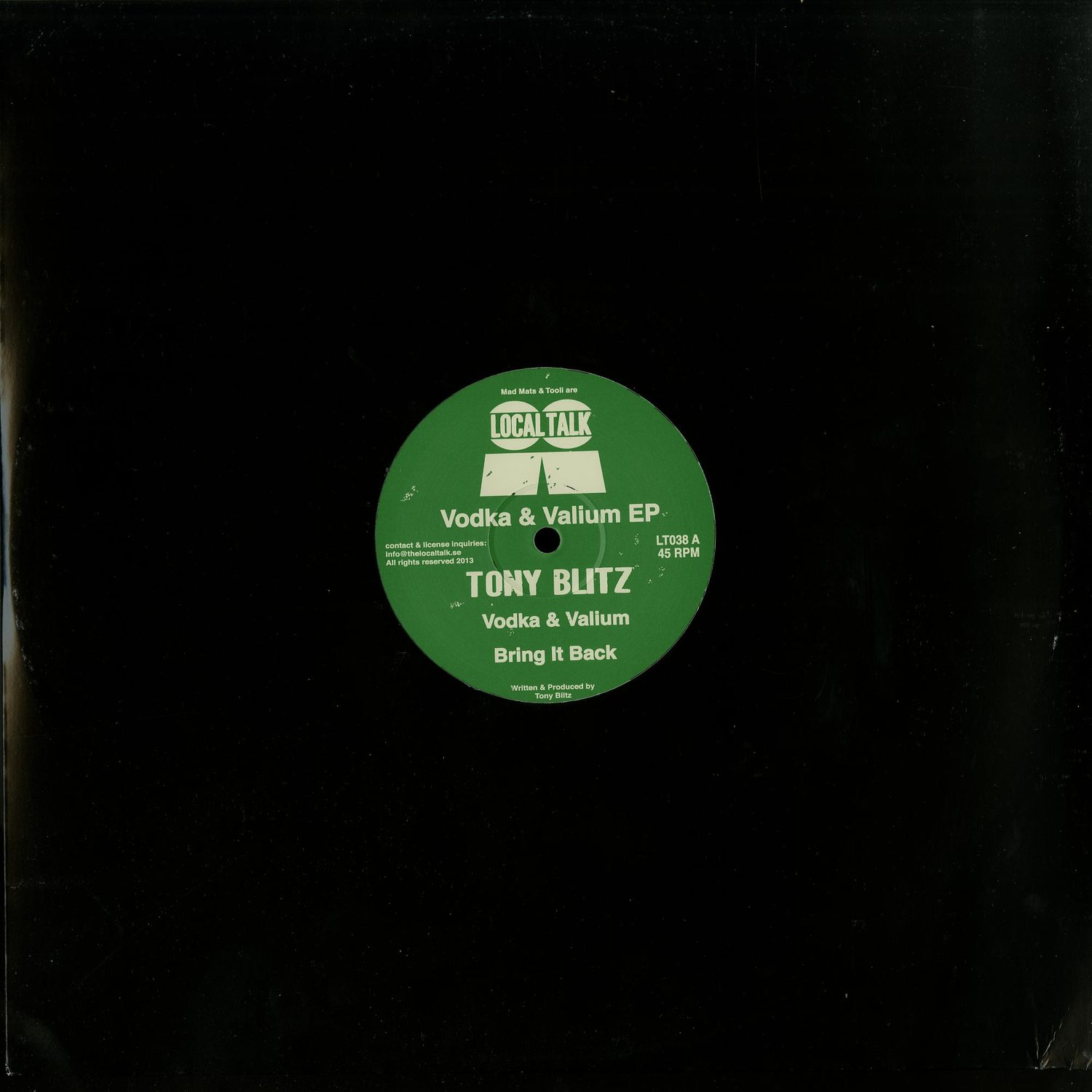Tony Blitz - VODKA & VALIUM EP 