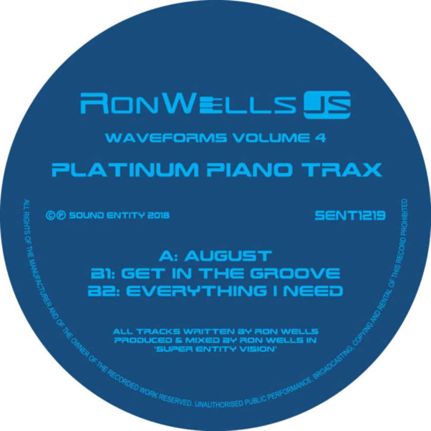 Ron Wells - WAVEFORMS IV, PLATINUM PIANO TRAX