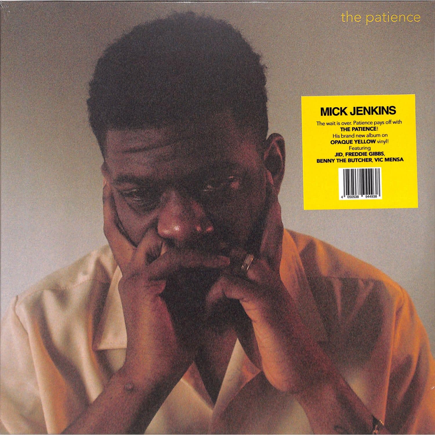 Mick Jenkins - THE PATIENCE Opaque Yellow LP