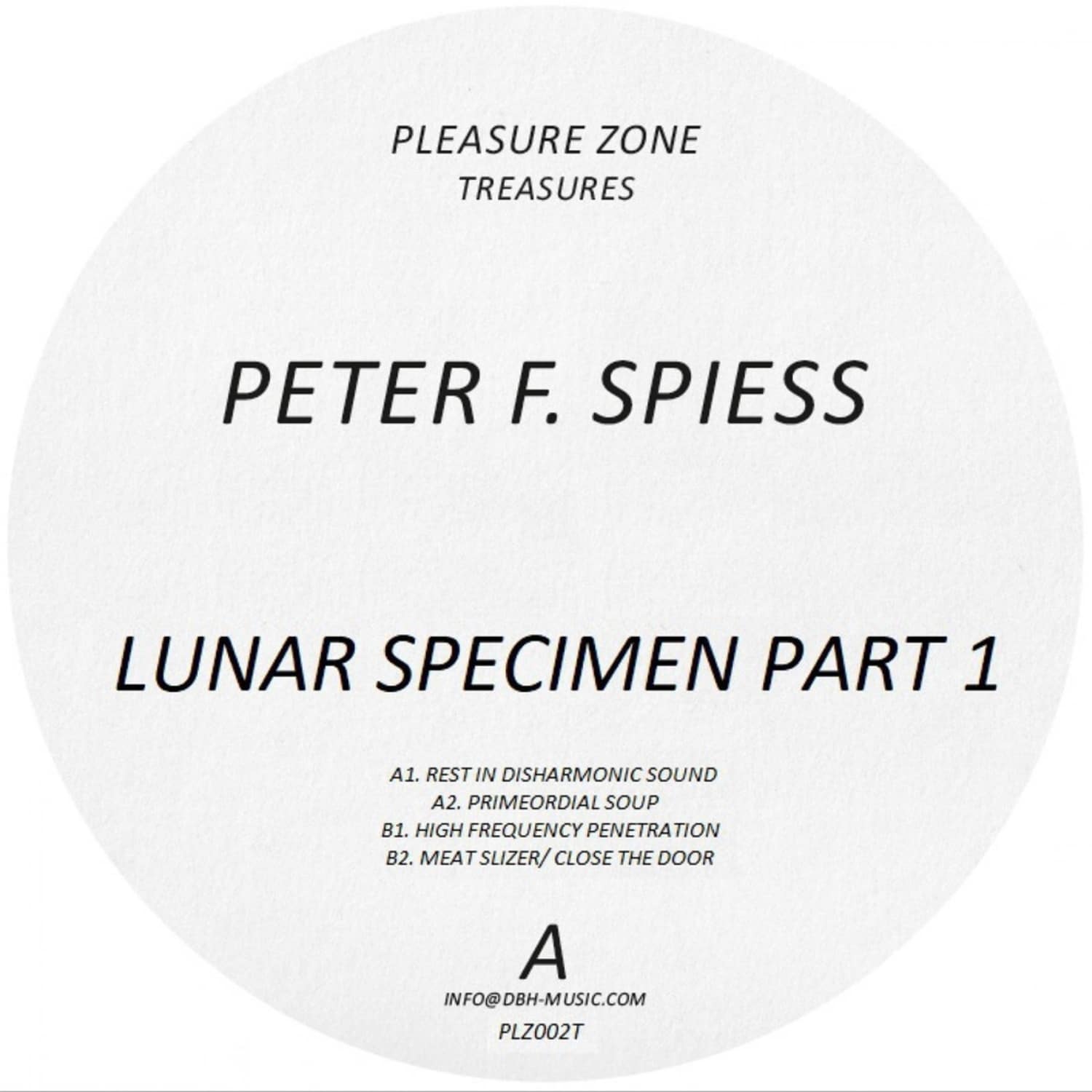 Peter F. Spiess - LUNAR SPECIMEN 1