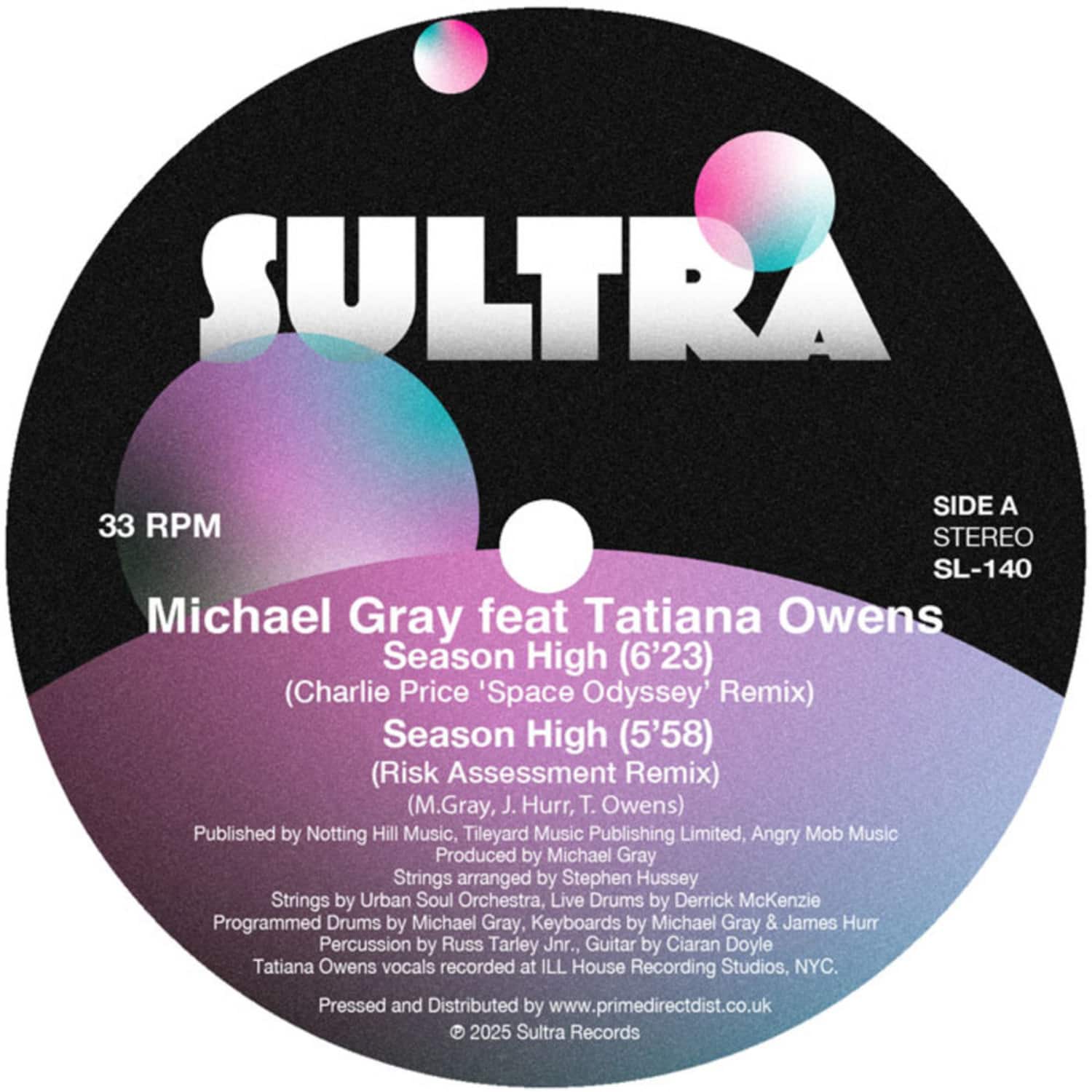 Michael Gray Featuring Tatiana Owens / Antonello Ferrari Feat Sulene Fleming - SEASON HIGH / MUSIC OF LIFE - REMIXES