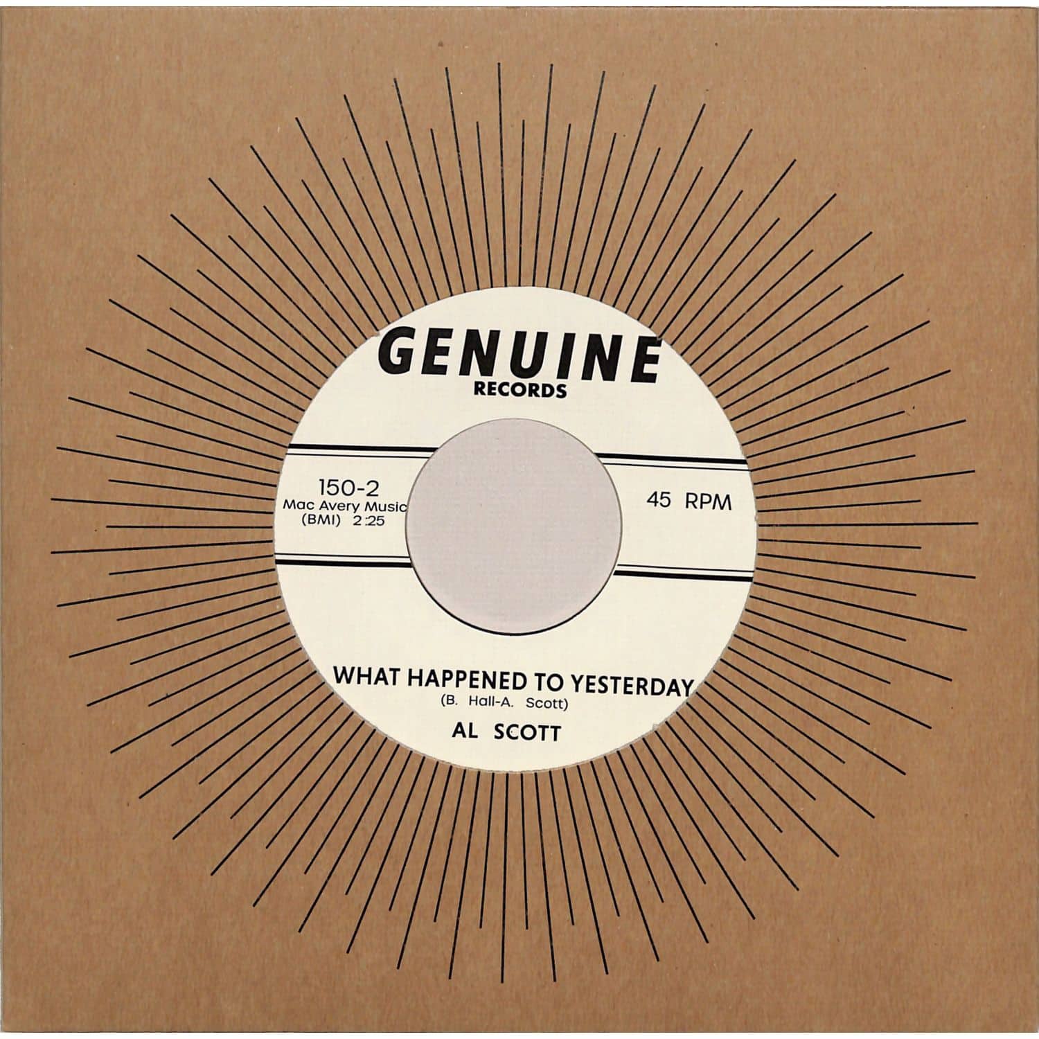 Al Scott / Mr Soul - YOURE TOO GOOD / WHAT HAPPENED TO YESTERDAY