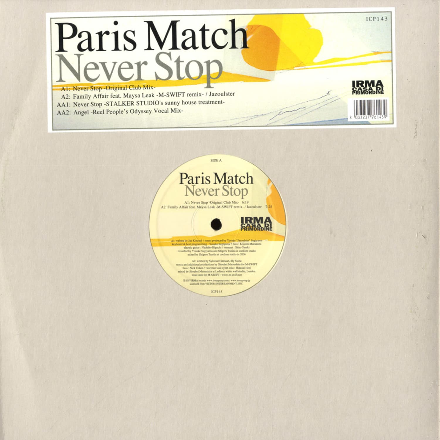 Paris Match - NEVER STOP