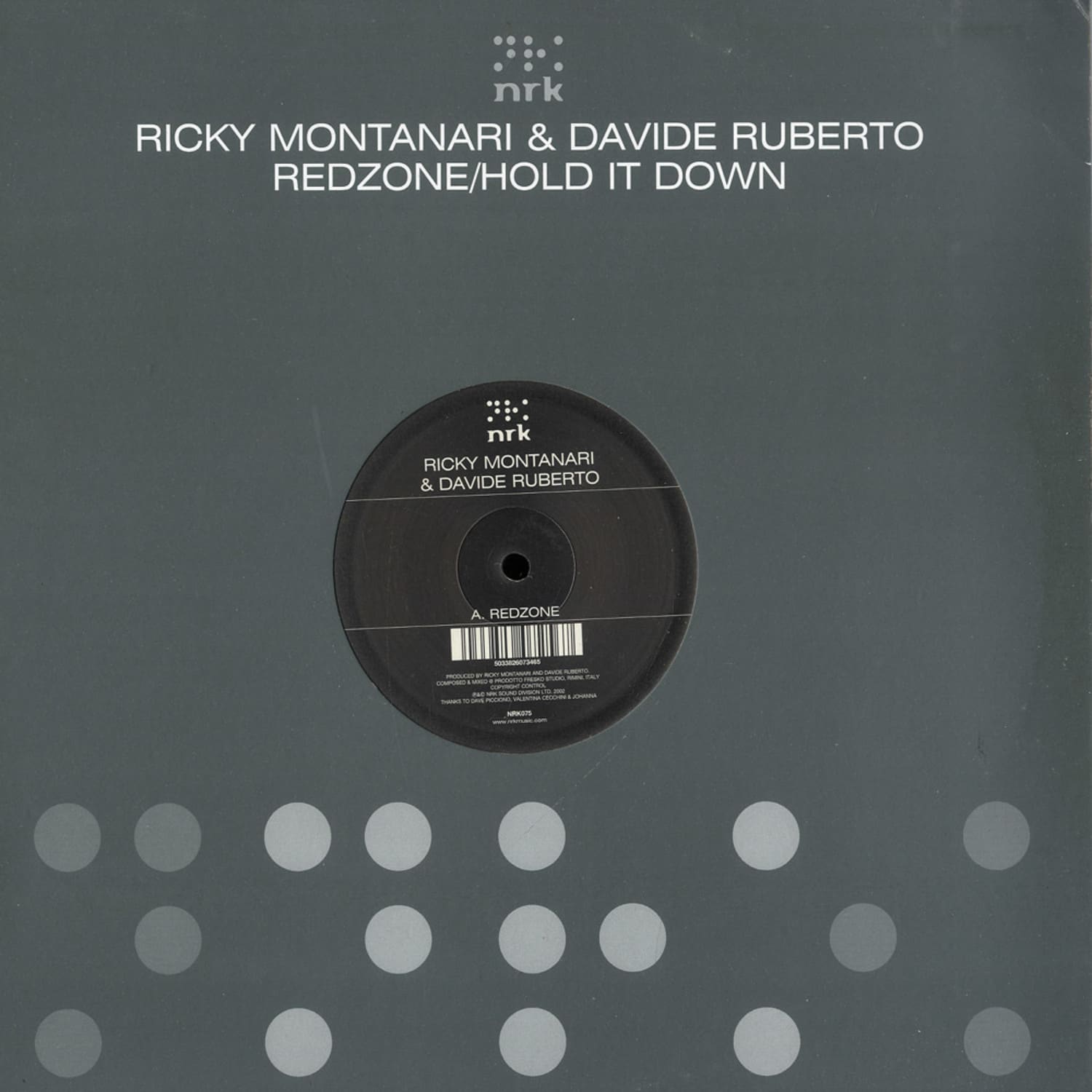 Ricky Montanari & Davide Ruberto - REDZONE / HOLD IT DOWN