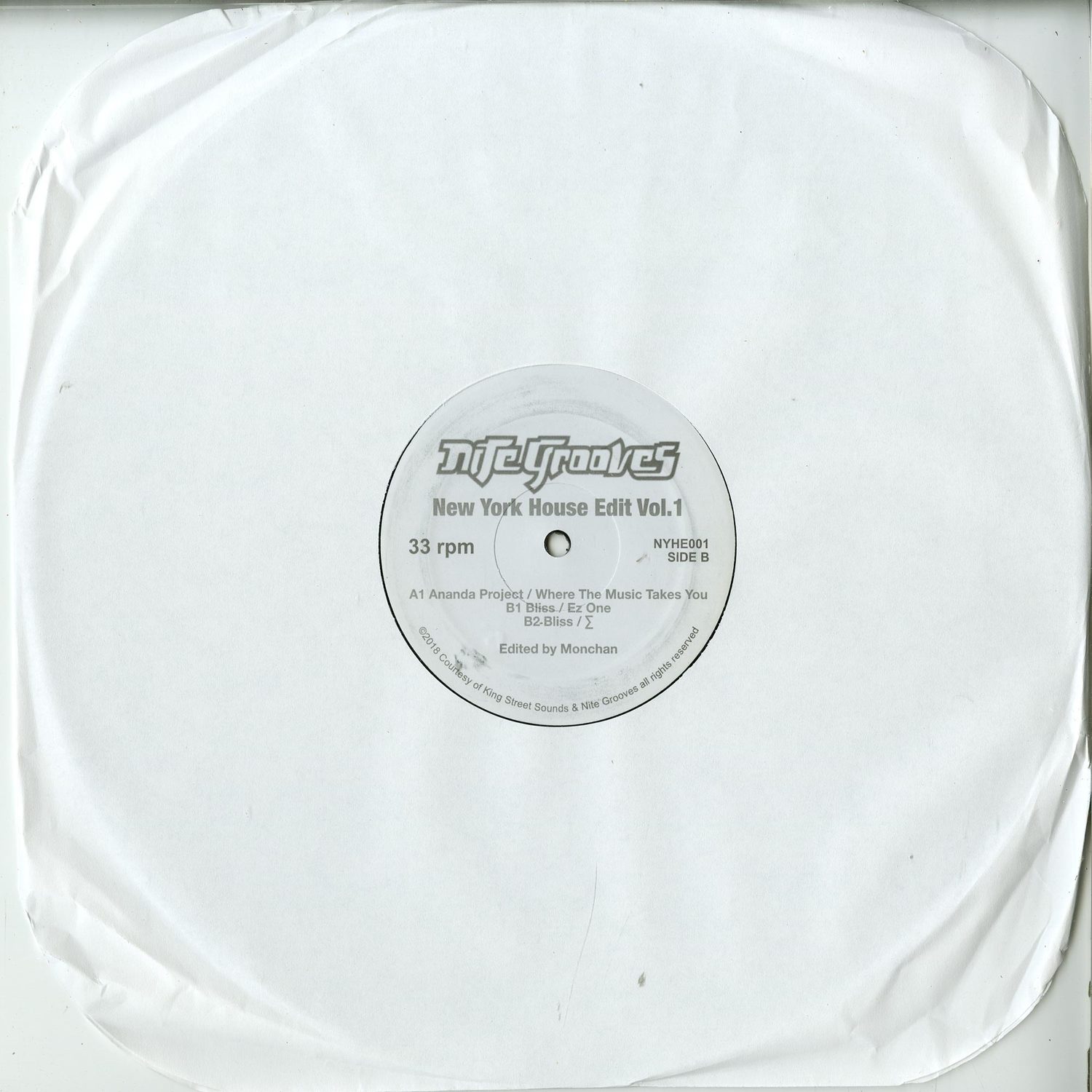 DJ Monchan - NEW YORK HOUSE EDIT VOL. 1