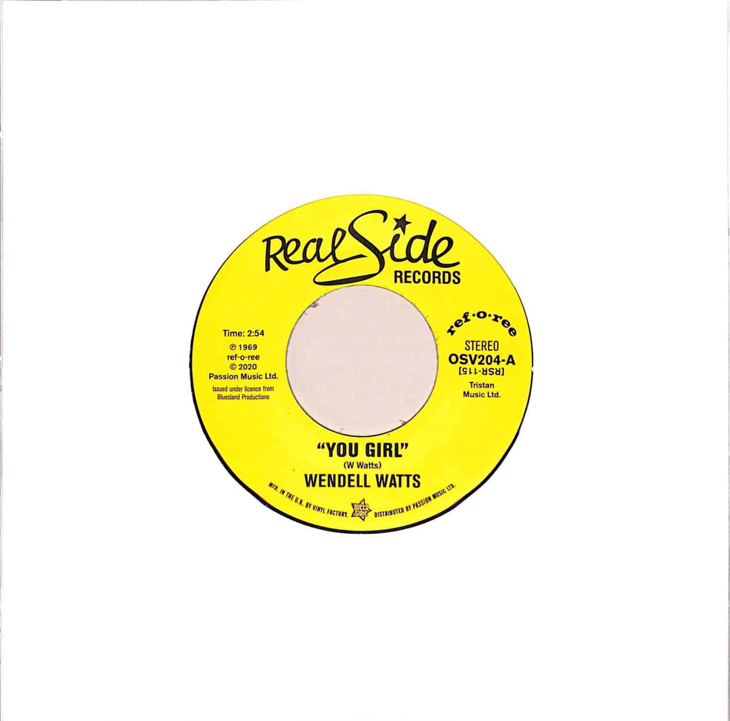 Wendell Watts - YOU GIRL / KISS A GOOD THING GOODBYE 