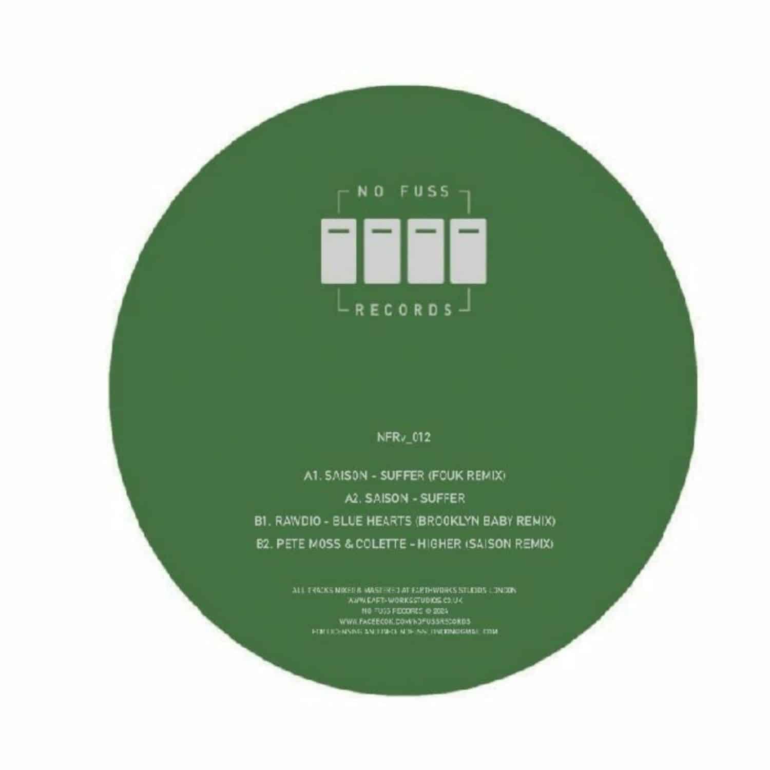 Saison / Pete Moss / Colette / Dirtytwo - NFRV 012 