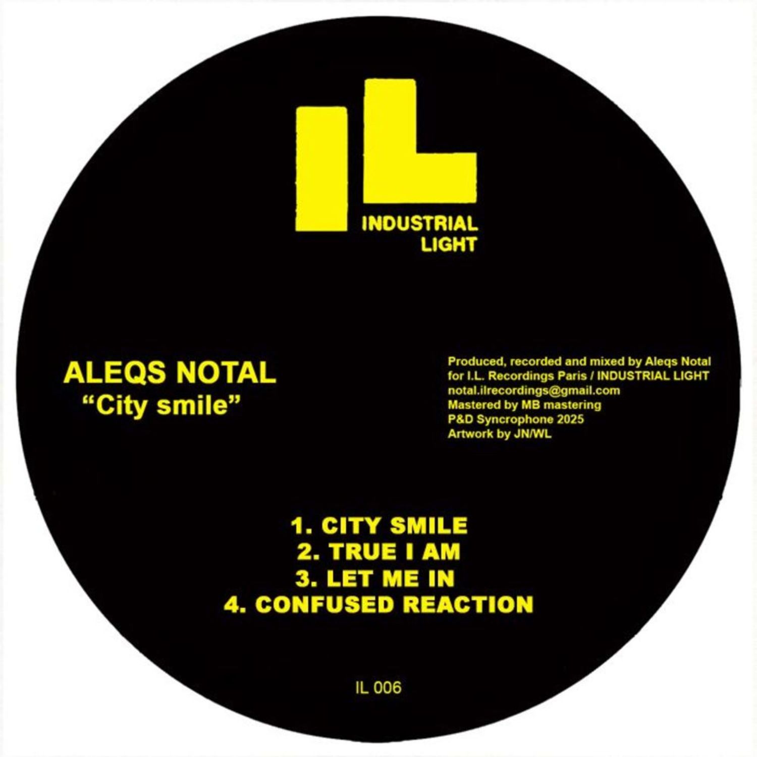 Aleqs Notal - CITY SMILE EP