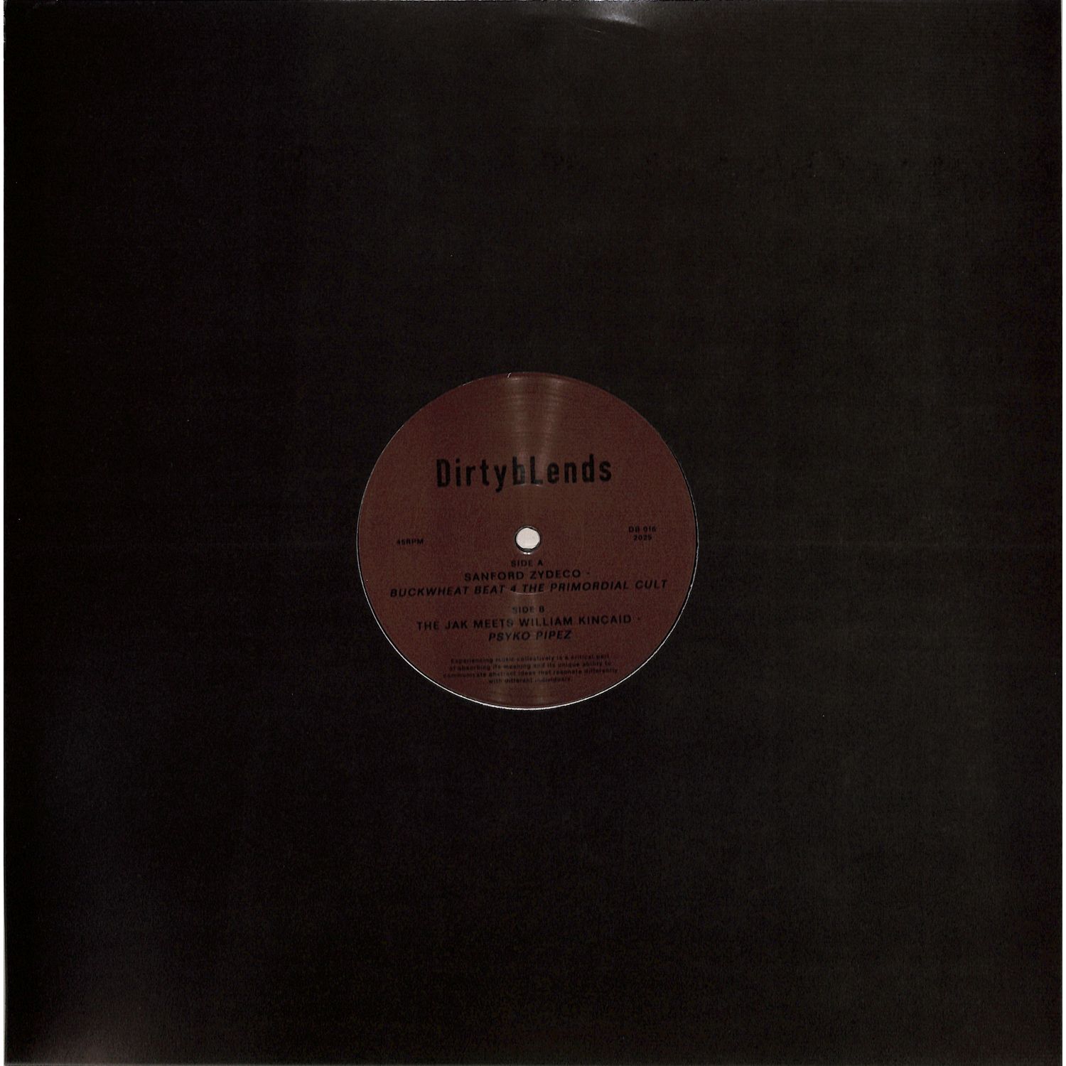 Sanford Zydeco / The Jak N Kincaid - BUCKWHEAT BEAT 4 THE PRIMORDIAL CULT / PSYKO PIPEZ