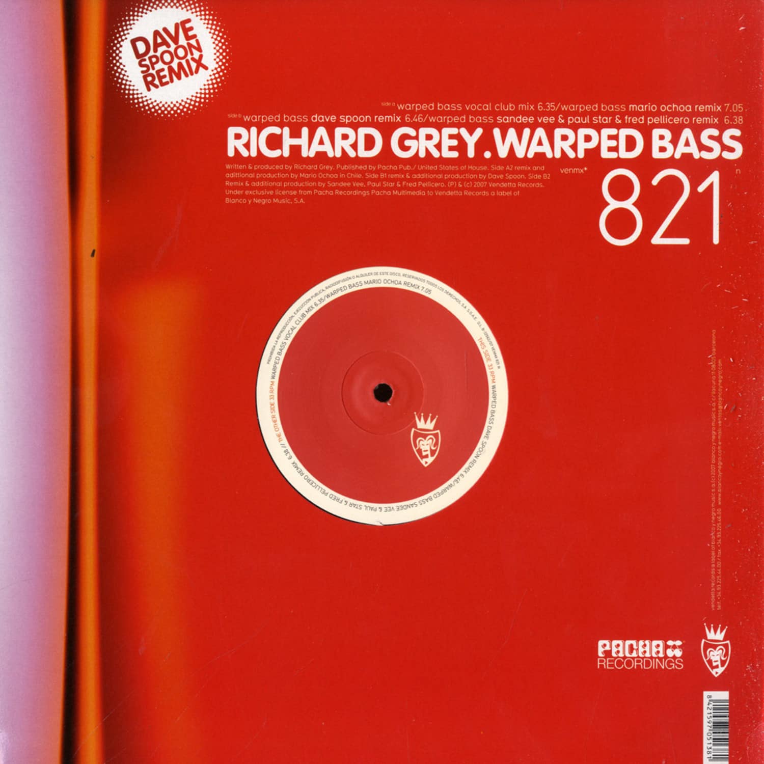 Richard Grey - WARPED BASS - DAVE SPOON REMIX