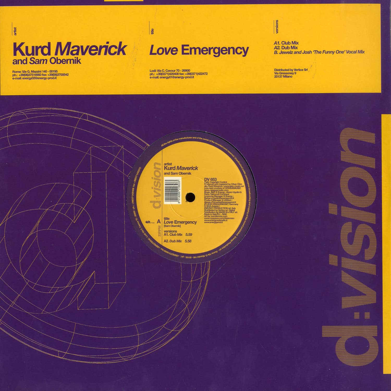 Kurd Maverick & Sam Obernik - LOVE EMERGENCY