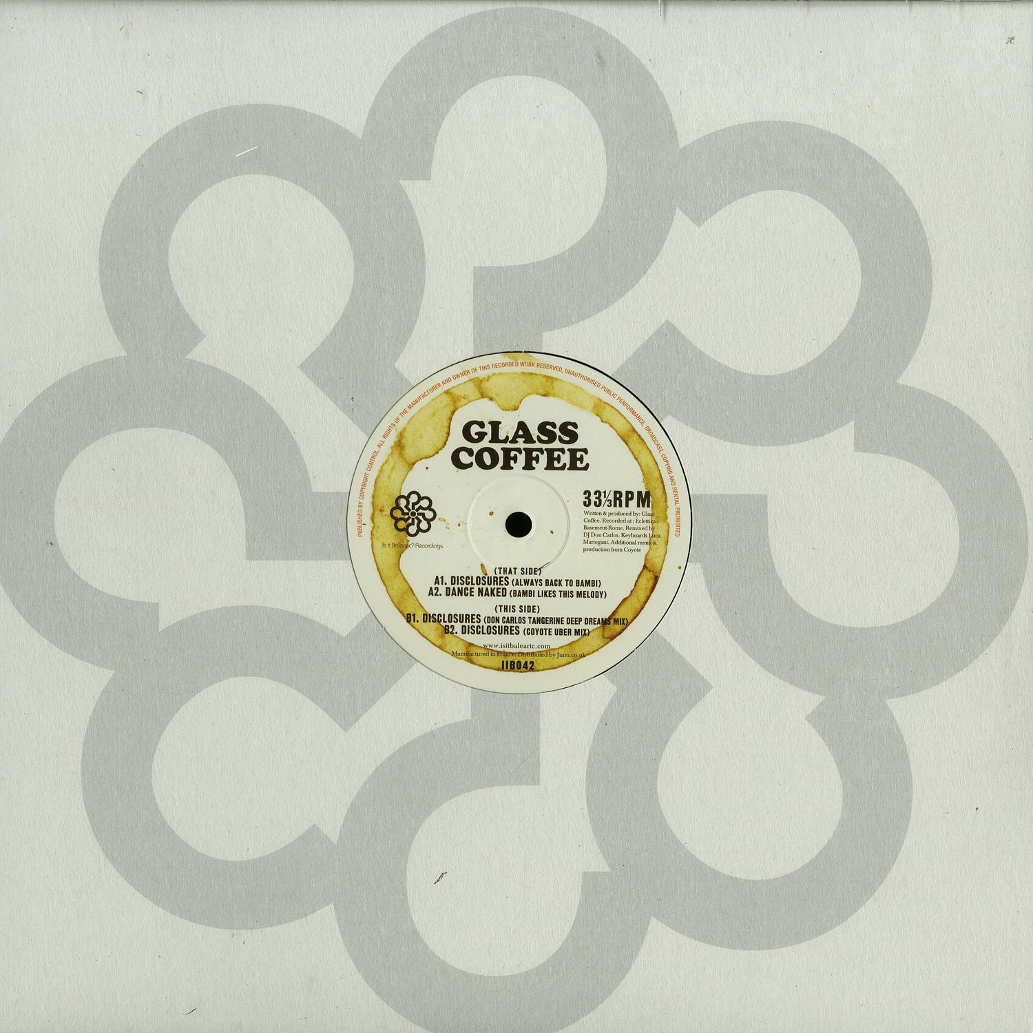 Glass Coffee - DISCLOSURES