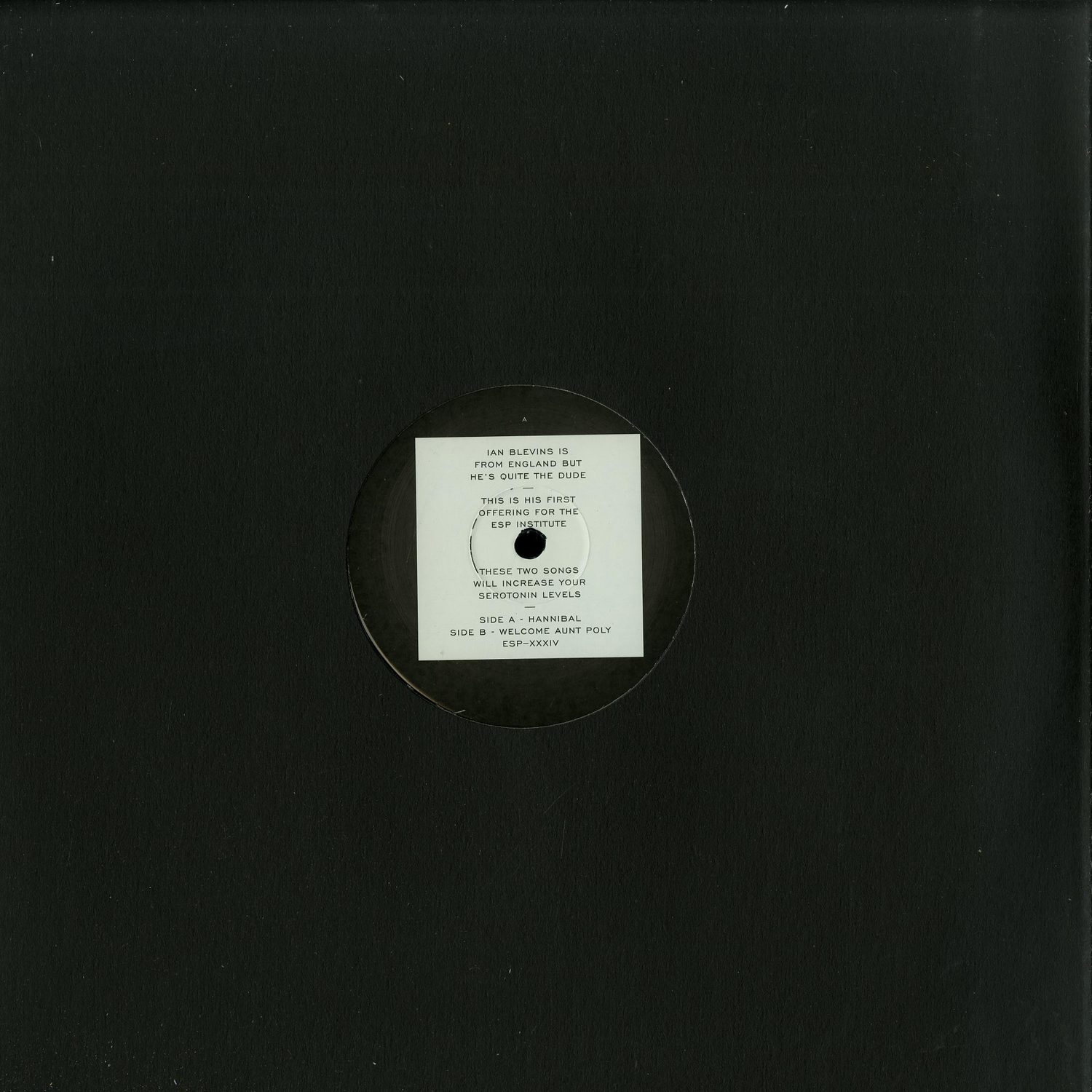 Ian Blevins - HANNIBAL B/W WELCOME AUNT POLY