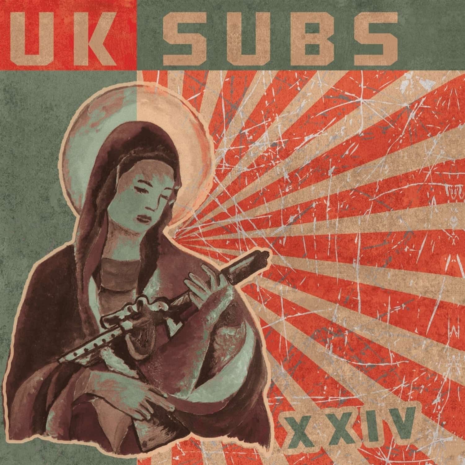 UK Subs - XXIV-DOUBLE 10INCH GREEN / CLEAR VINYL EDITION 