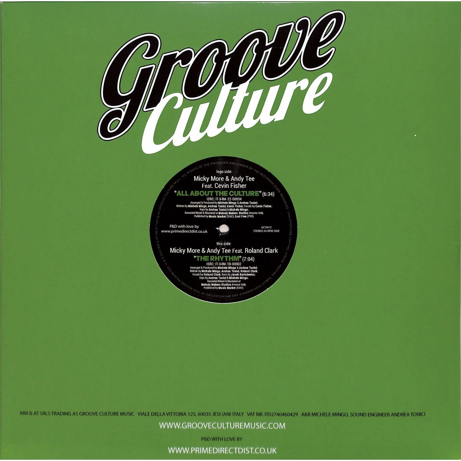 Micky More & Andy Tee / Roland Clark / Cevin Fisher - ALL ABOUT THE CULTURE / THE RHYTHM 