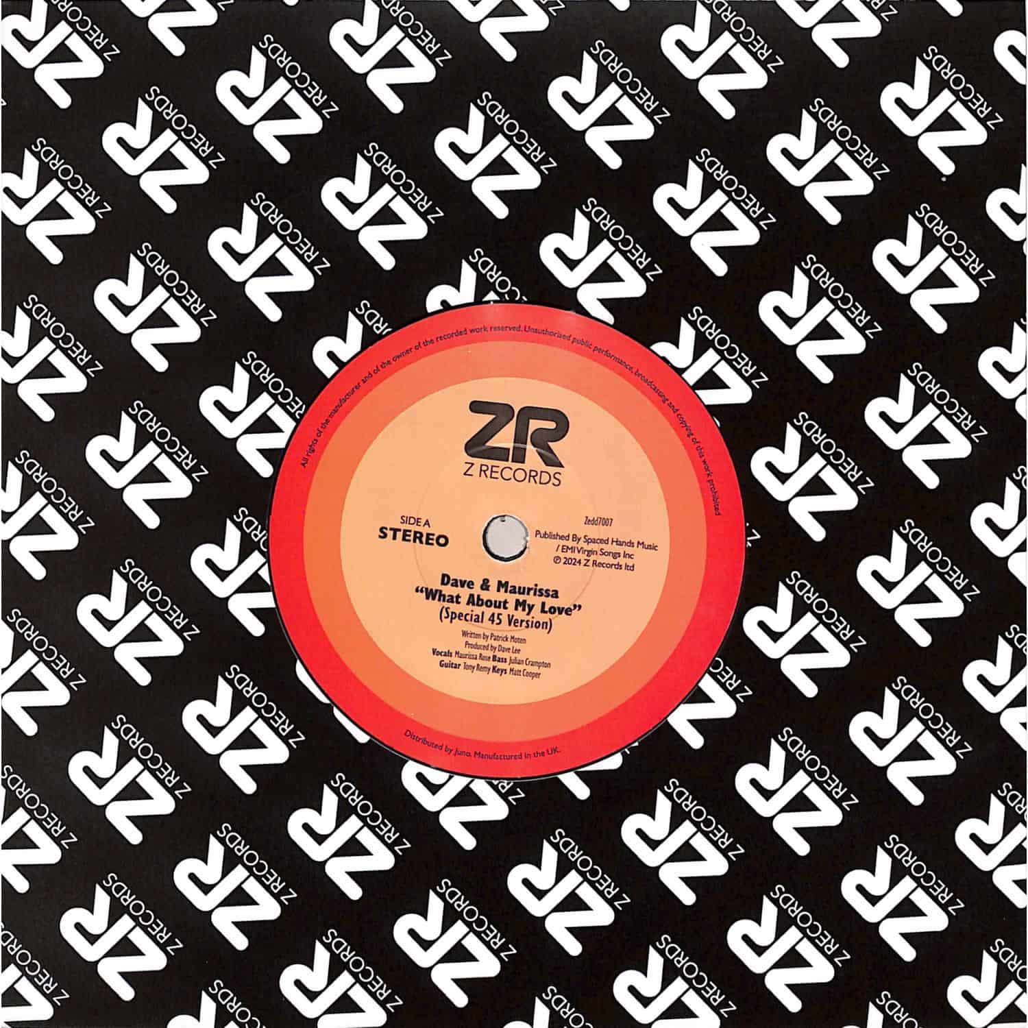Dave Lee / Maurissa Rose / Disco Sparks feat Christine Wiltshire / The Ds Orchestra - WHAT ABOUT MY LOVE 