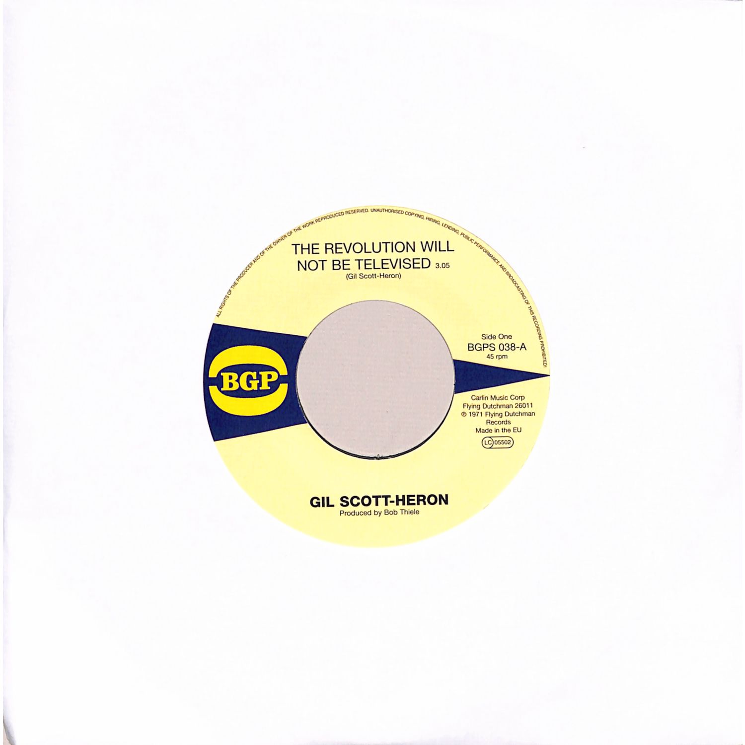 Gil Scott-Heron - THE REVOLUTION WILL NOT BE TELEVISED / HOME IS WHERE THE HATRED IS 