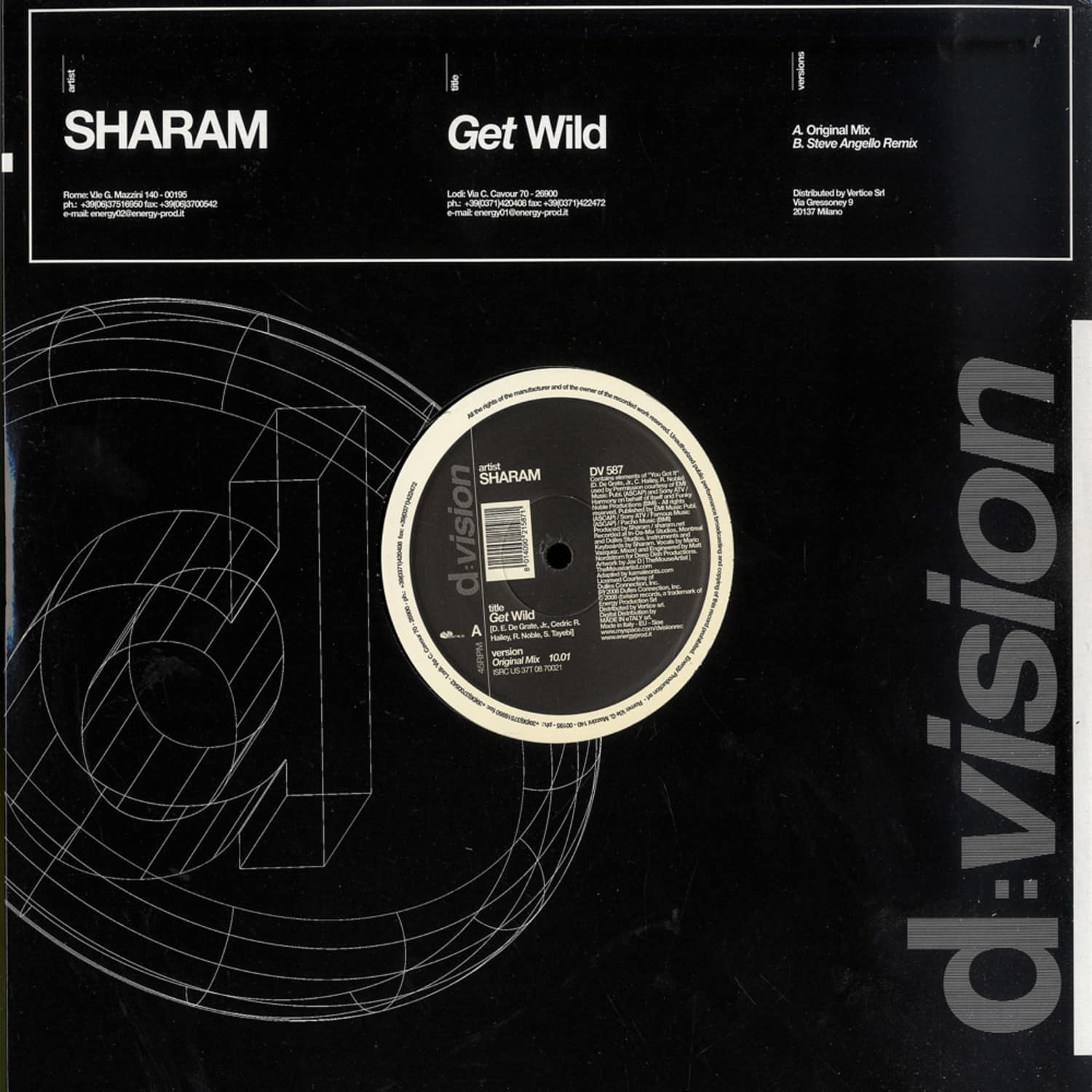Sharam Feat. Mario Vazquez - GET WILD/TEXI