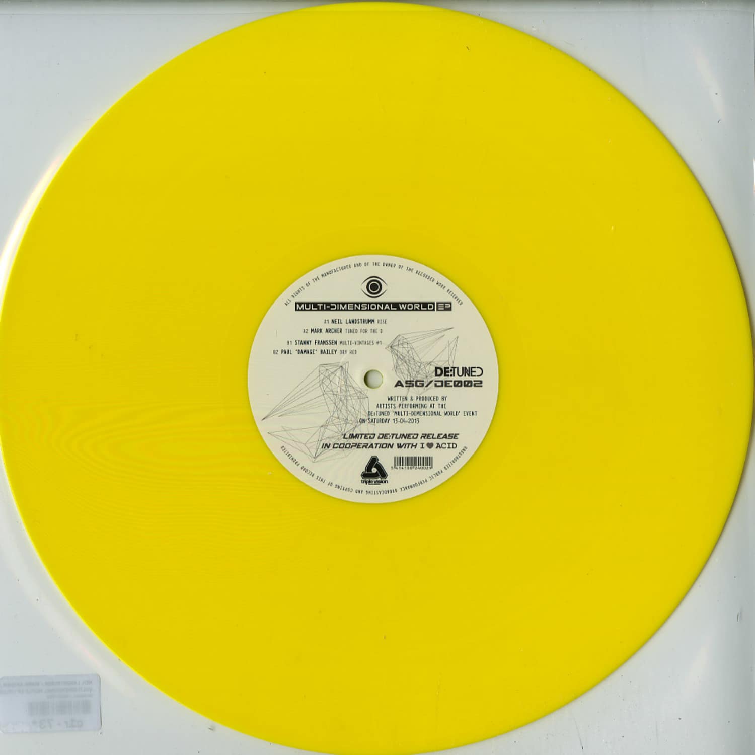 Neil Landstrumm / Mark Archer / Stanny Franssen - MULTI-DIMENSIONAL WORLD EP