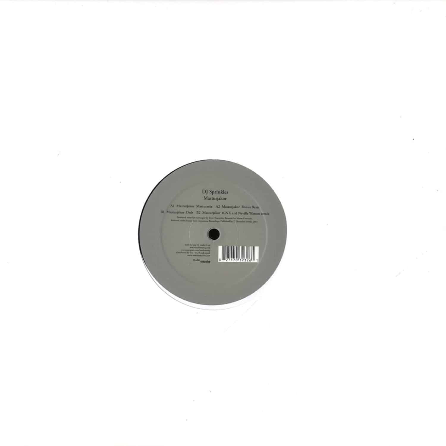 Dj Sprinkles aka Terre Thaemlitz - MASTURJAKOR/ KINK & NEVILLE WATSON RMX
