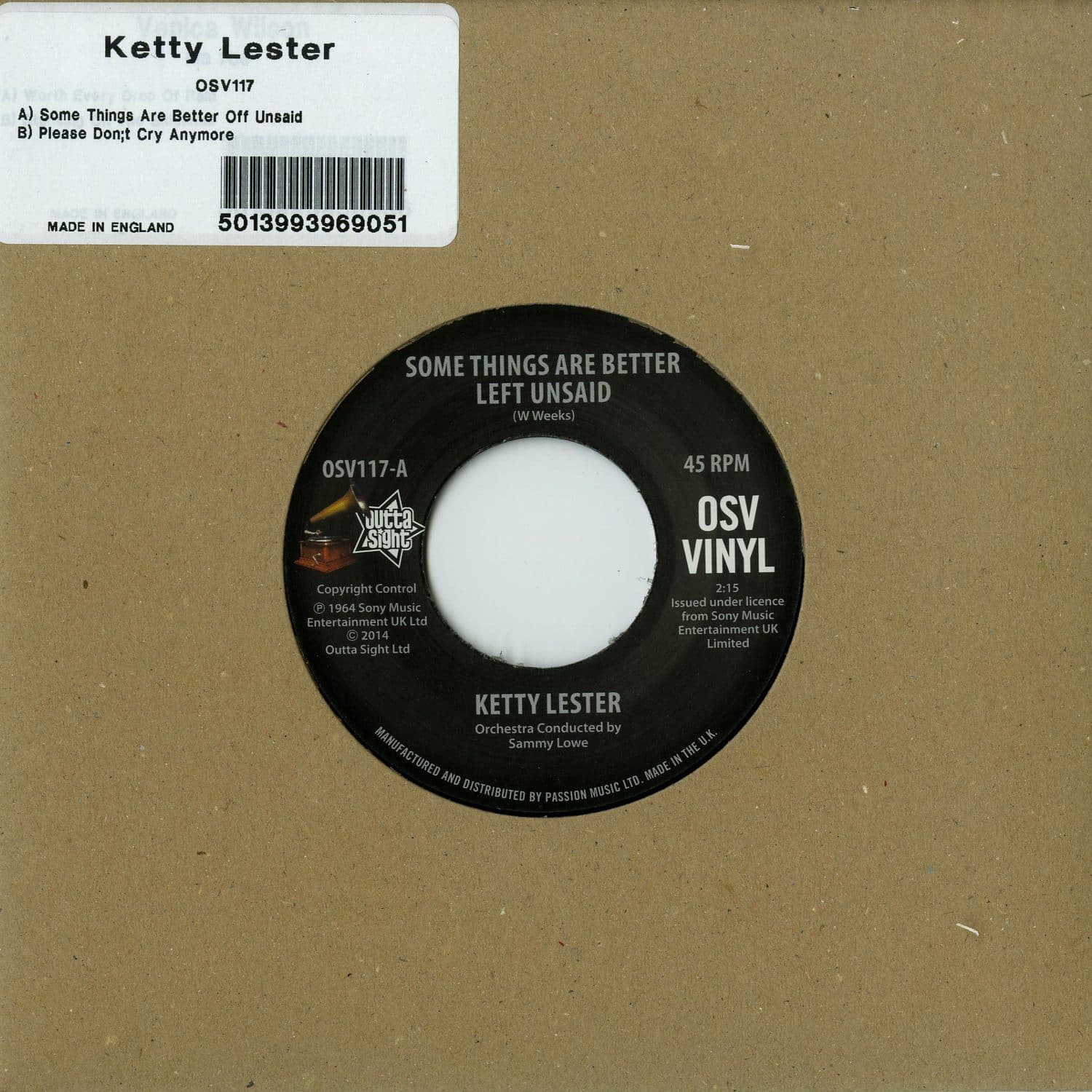 Ketty Lester - SOME THINGS ARE BETTER LEFT UNSAID 