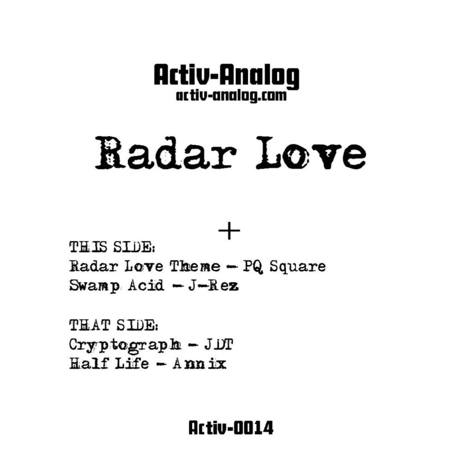 Various Artists - RADAR LOVE EP