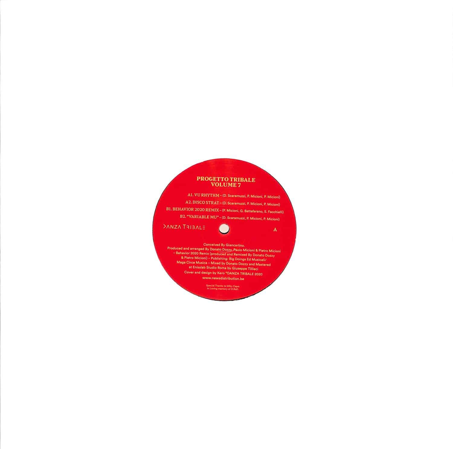 Progetto Tribale incl. Donato Dozzy - VOLUME 7 