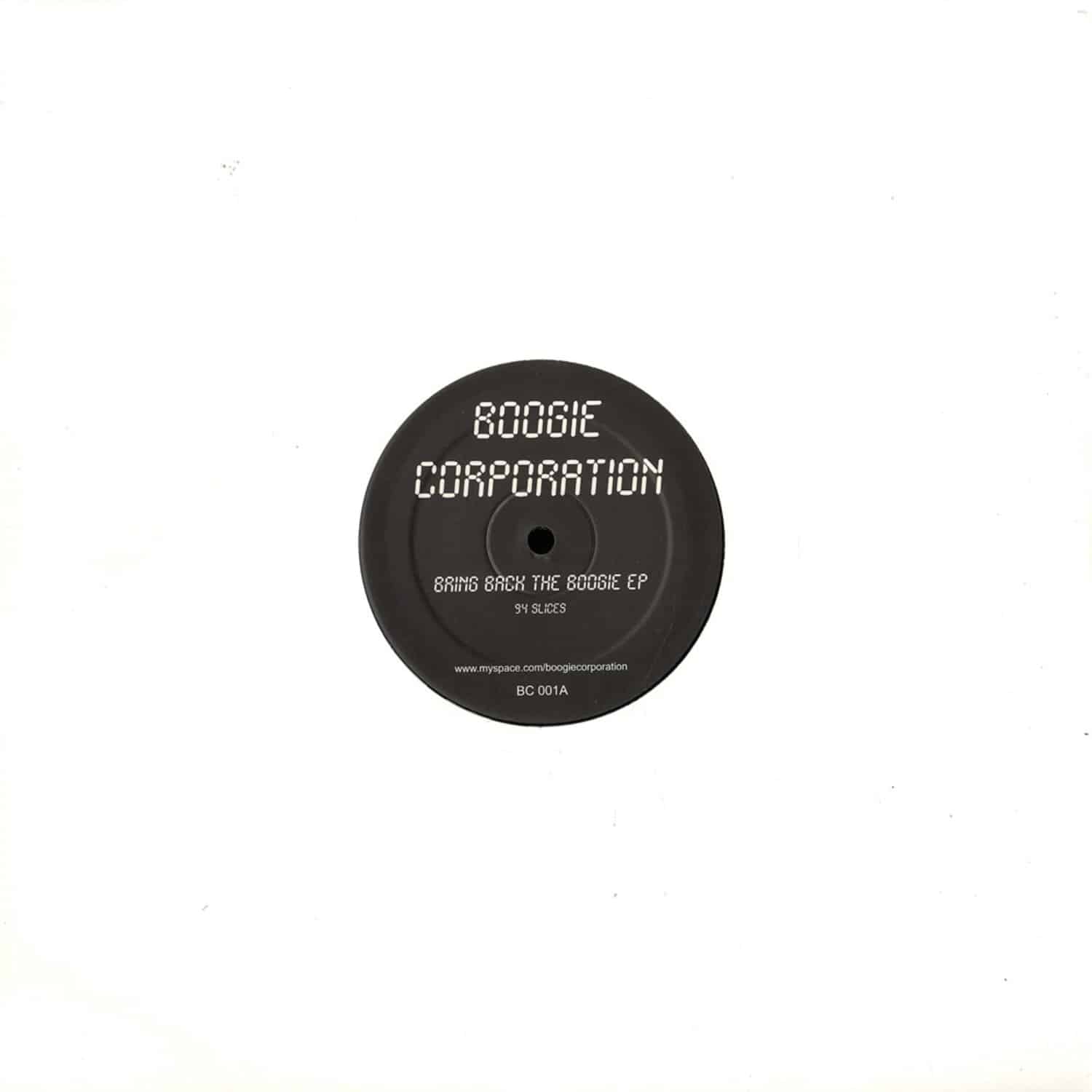 Boogie Corporation - BRING BACK THE BOGGIE EP