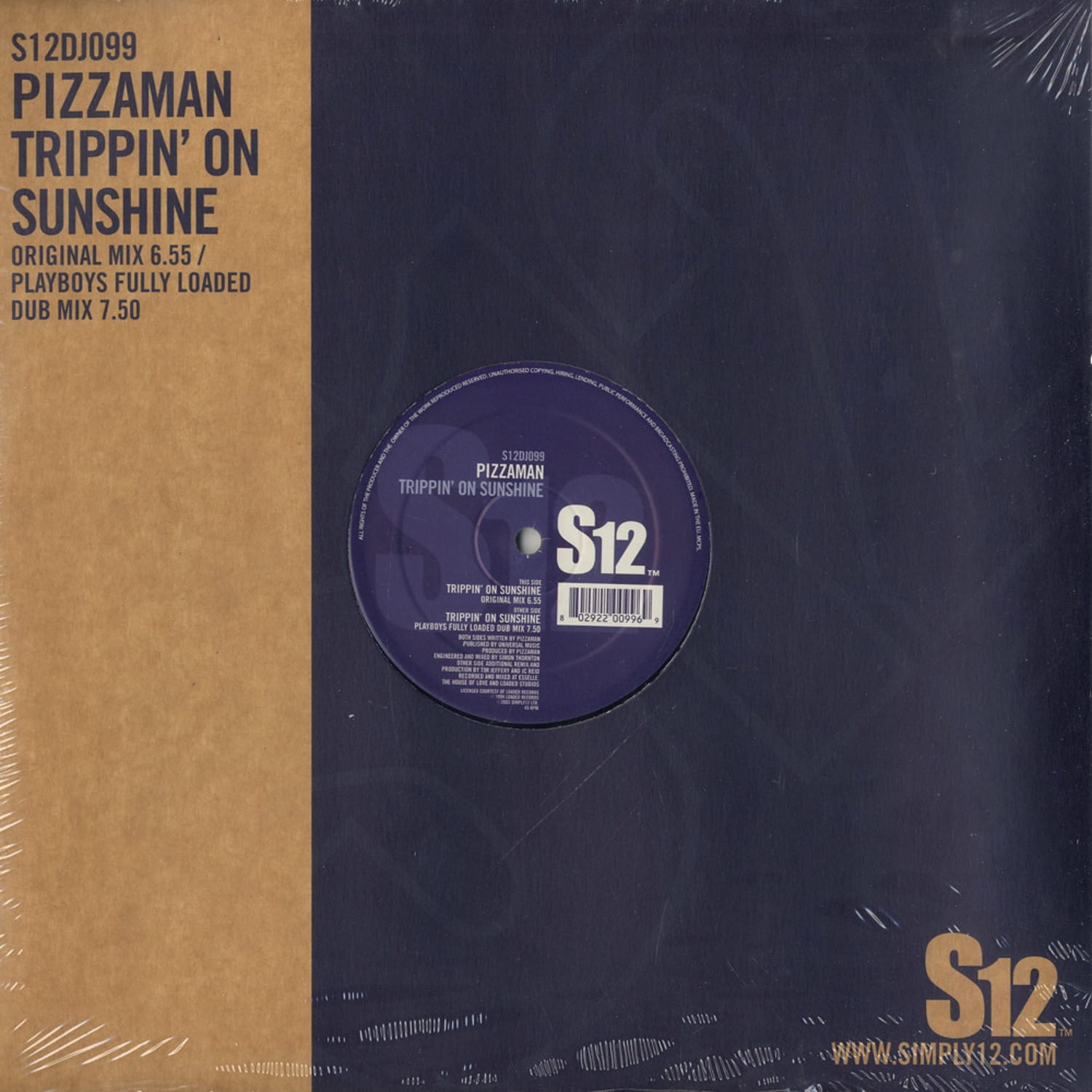Pizzaman - TRIPPIN ON SUNSHINE